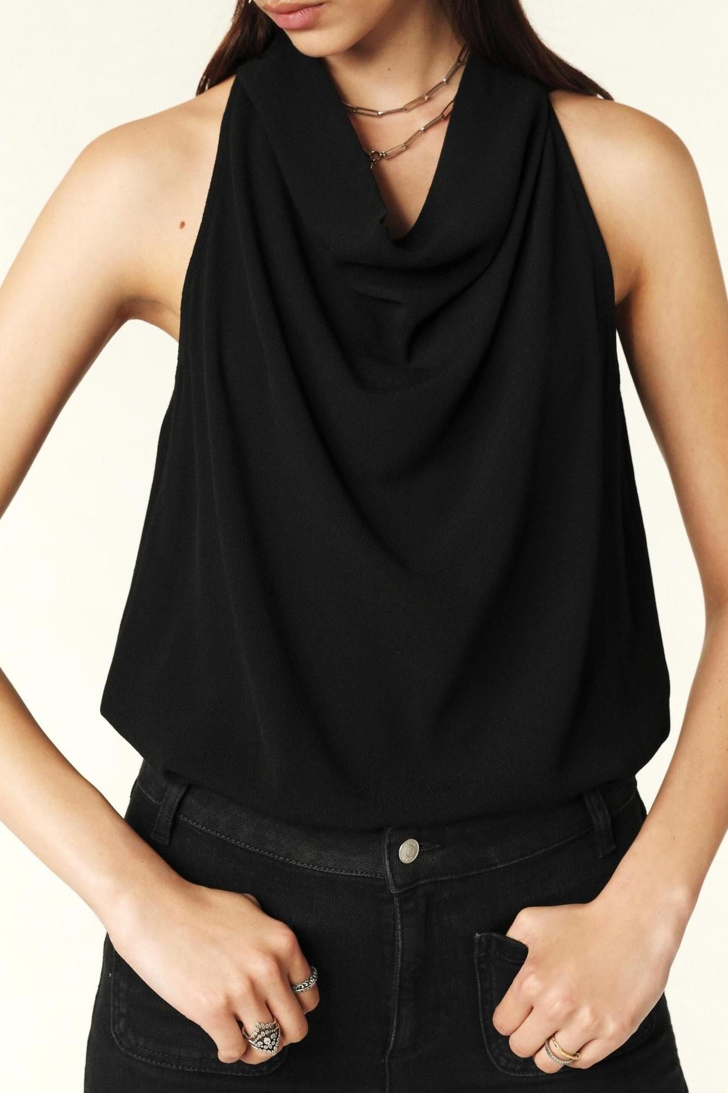 SLEEVELESS TOP BLACK 6