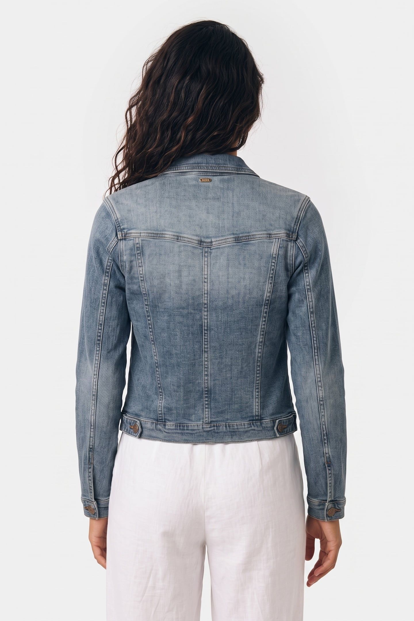 BASIC DENIM JACKET TWILL STRETCH DENIM LIGHT DENIM 2