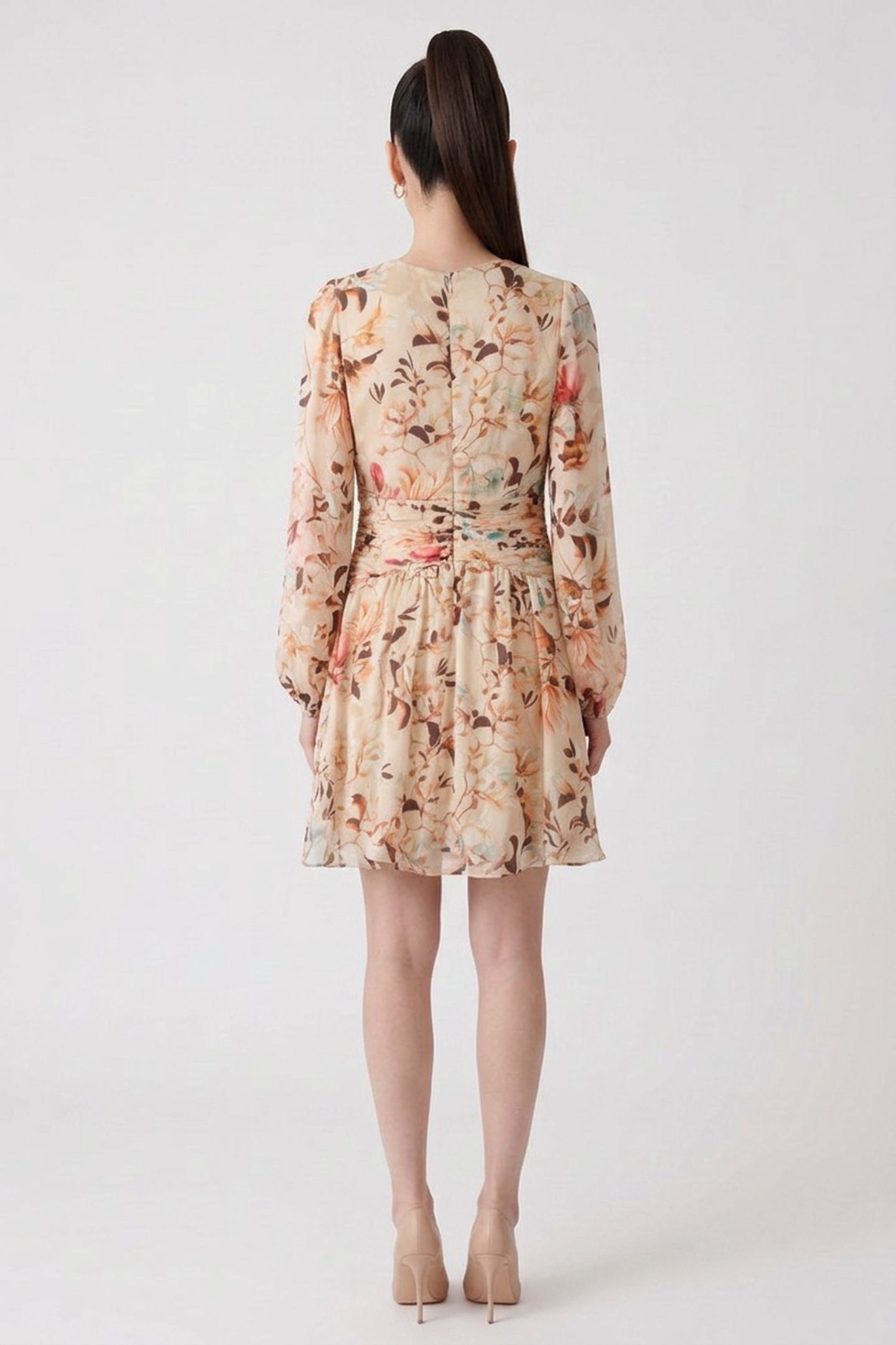 LS ROMINA PLEAT FLAR NATURAL MAGNOLIA PRI 2