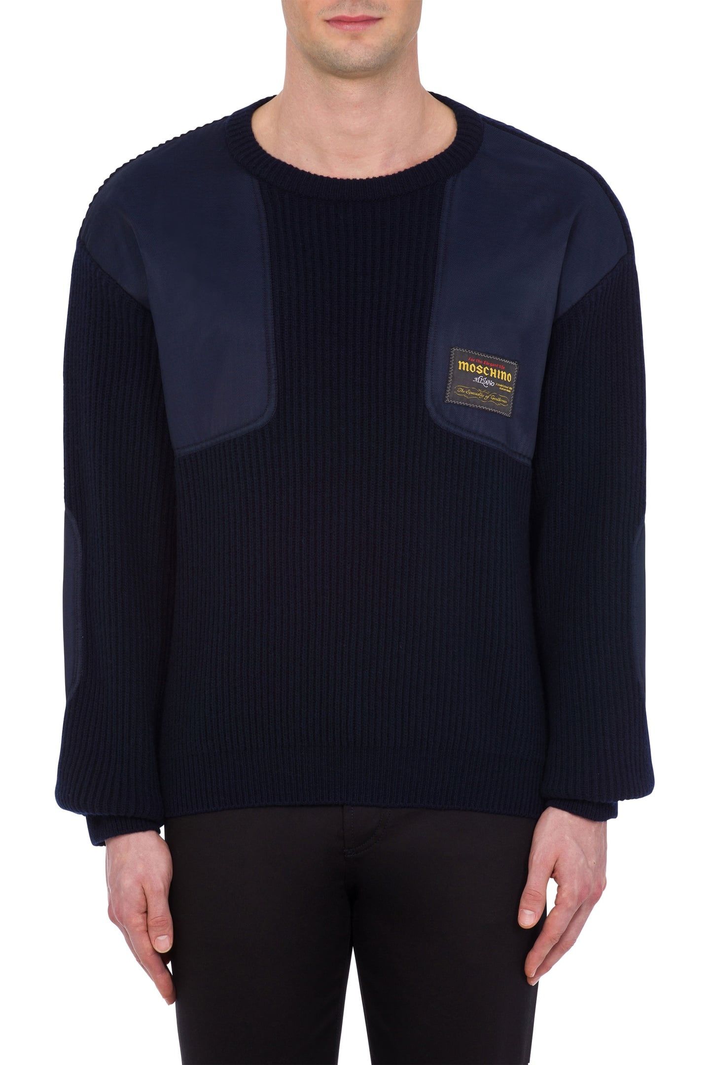 WOOL PULLOVER INSIDE OUT BLUE 1