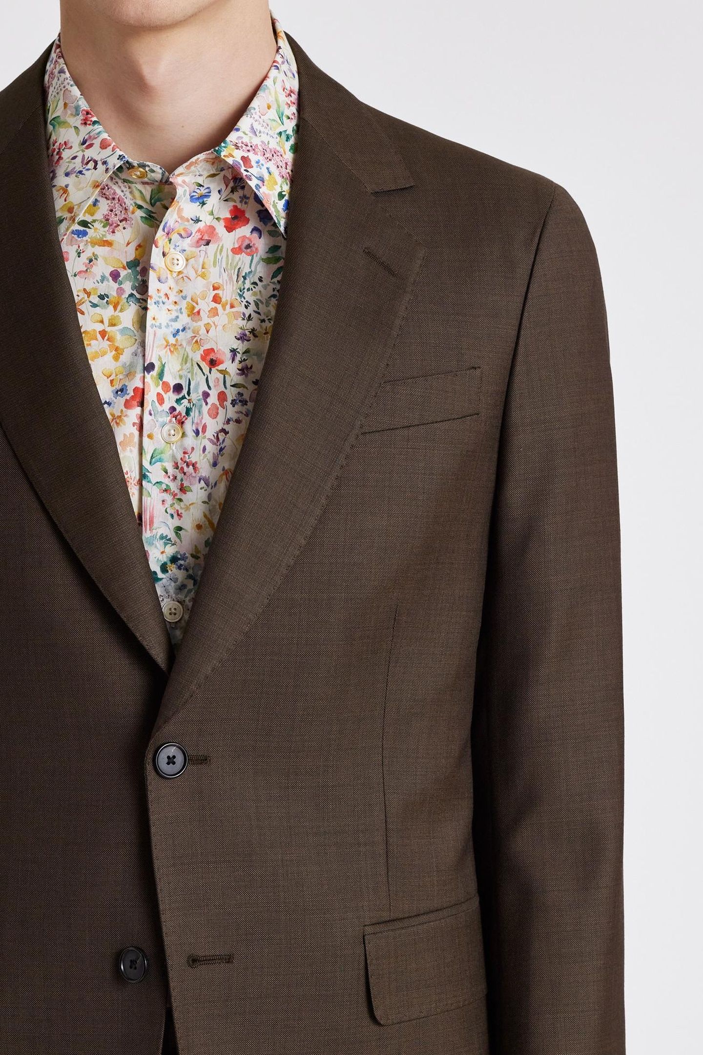 MENS 2 BUTTON SUIT MUD 10