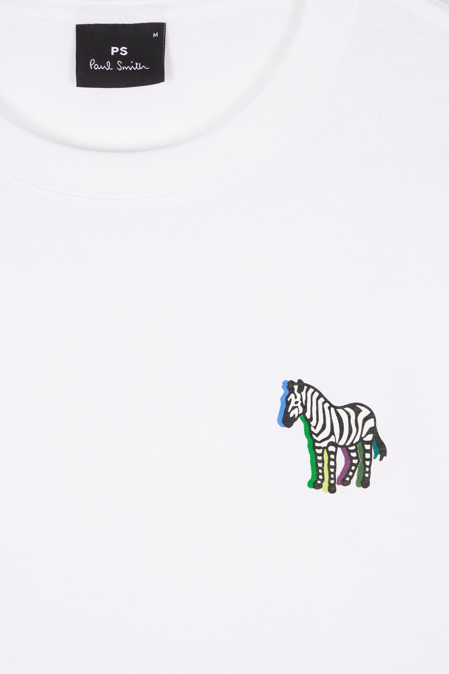 MENS REG FIT SS T SHIRT ZEBRA PUFF WHITE 7