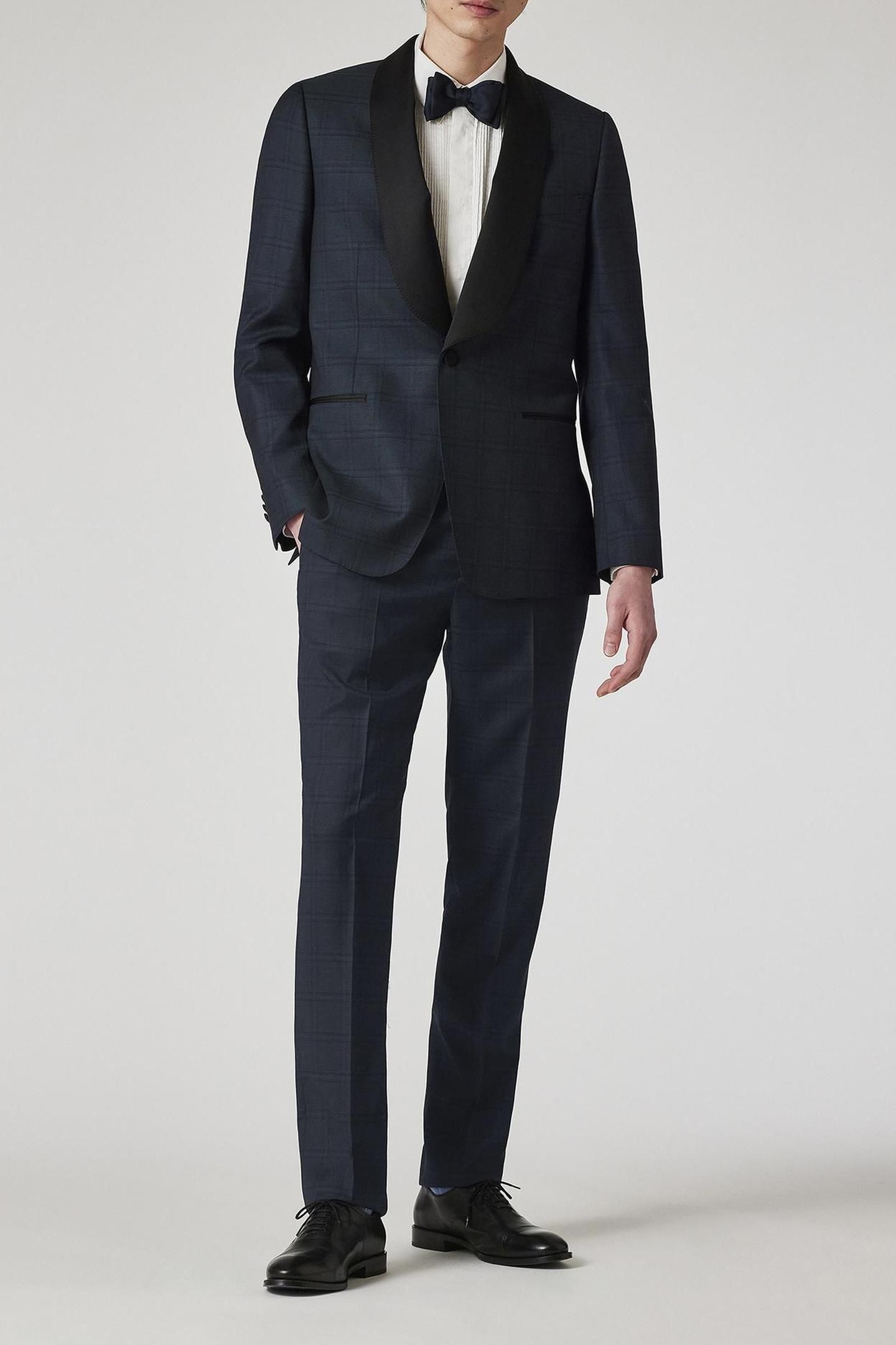 MENS TAILORED FIT 1 BTN JACKET VERY DARK NAVY 1