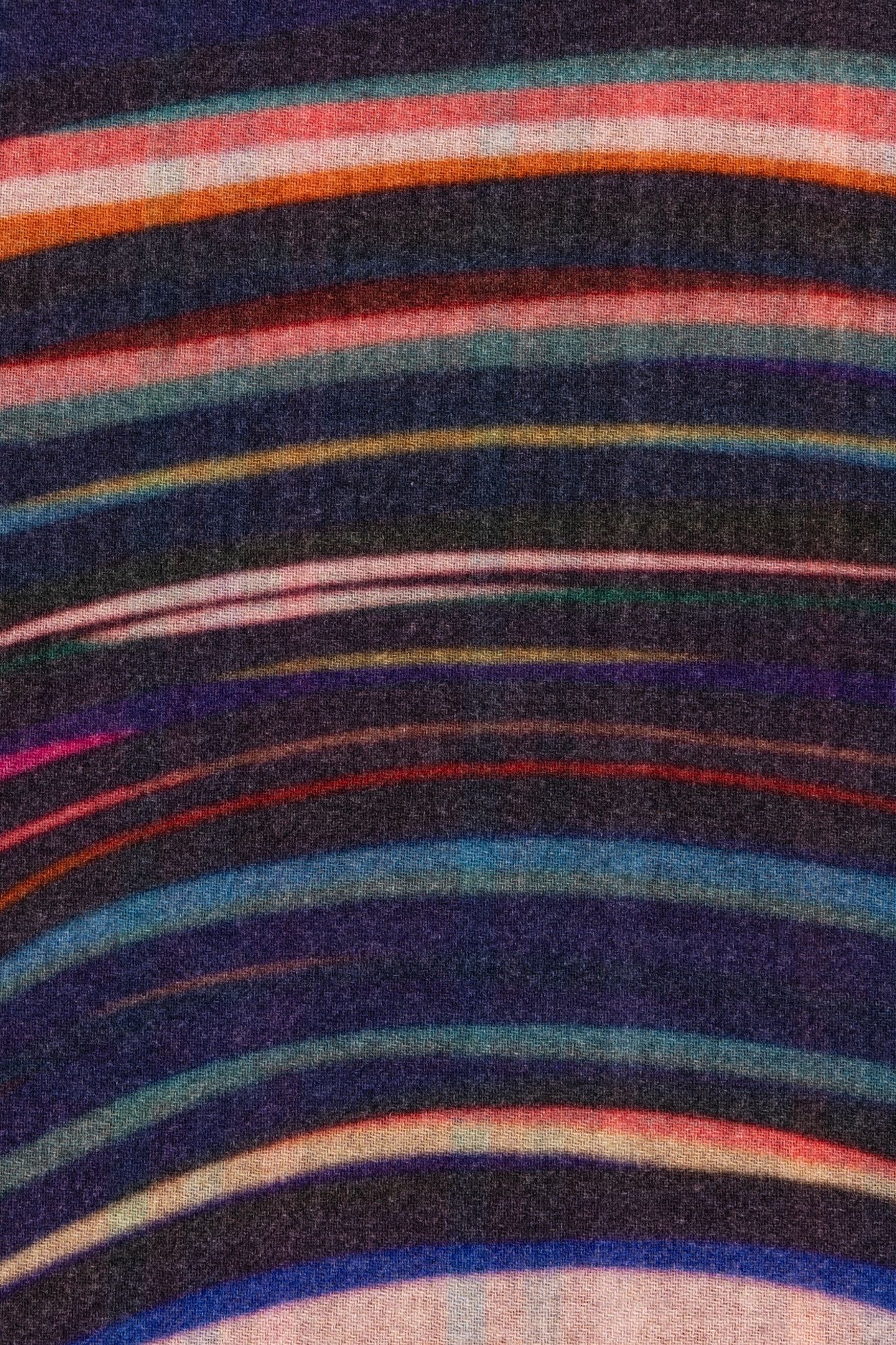 WOMENS SCARF CHECK SWIRL AW24 NAVY 6