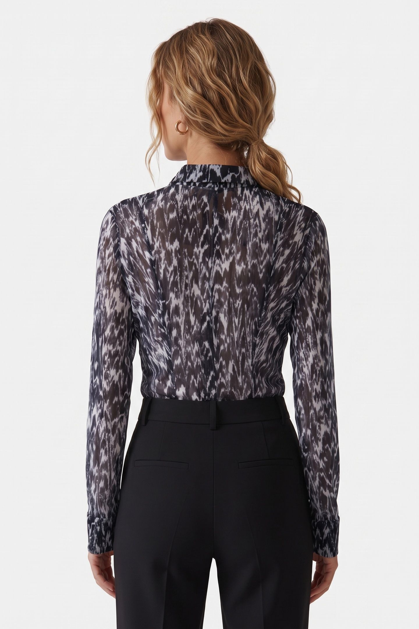 ST EFFIE AOP SHIRT BLACK 2