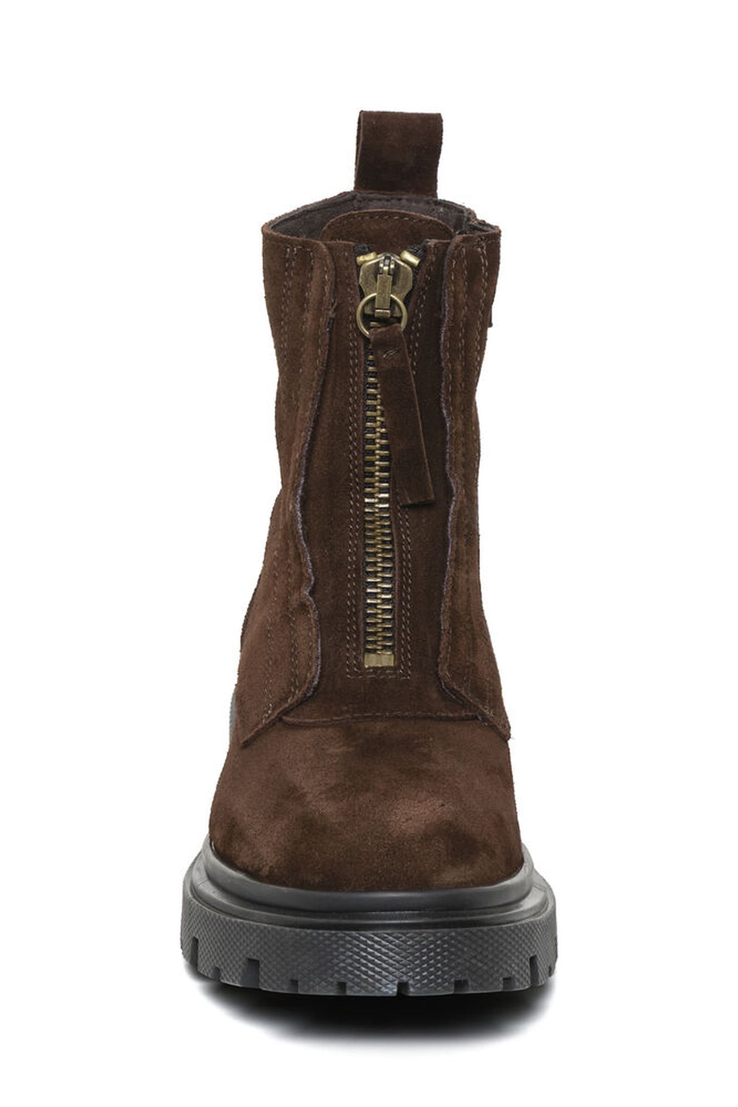 RILANA BOOTIES DARK BROWN SUEDE 2