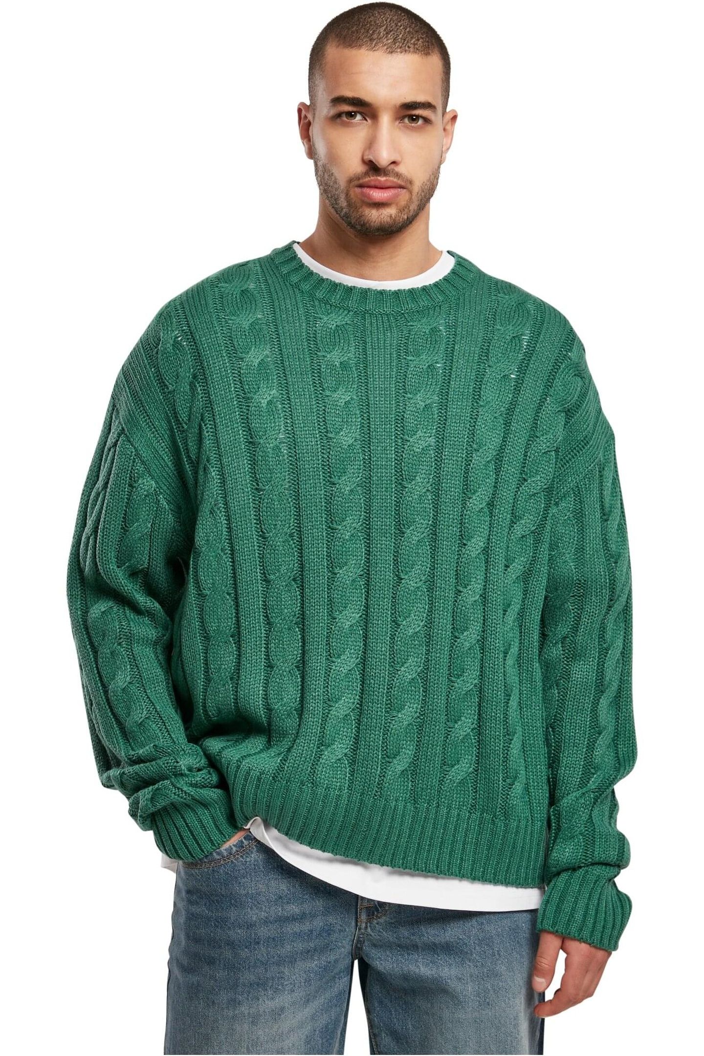 BOXY SWEATER GREEN 1
