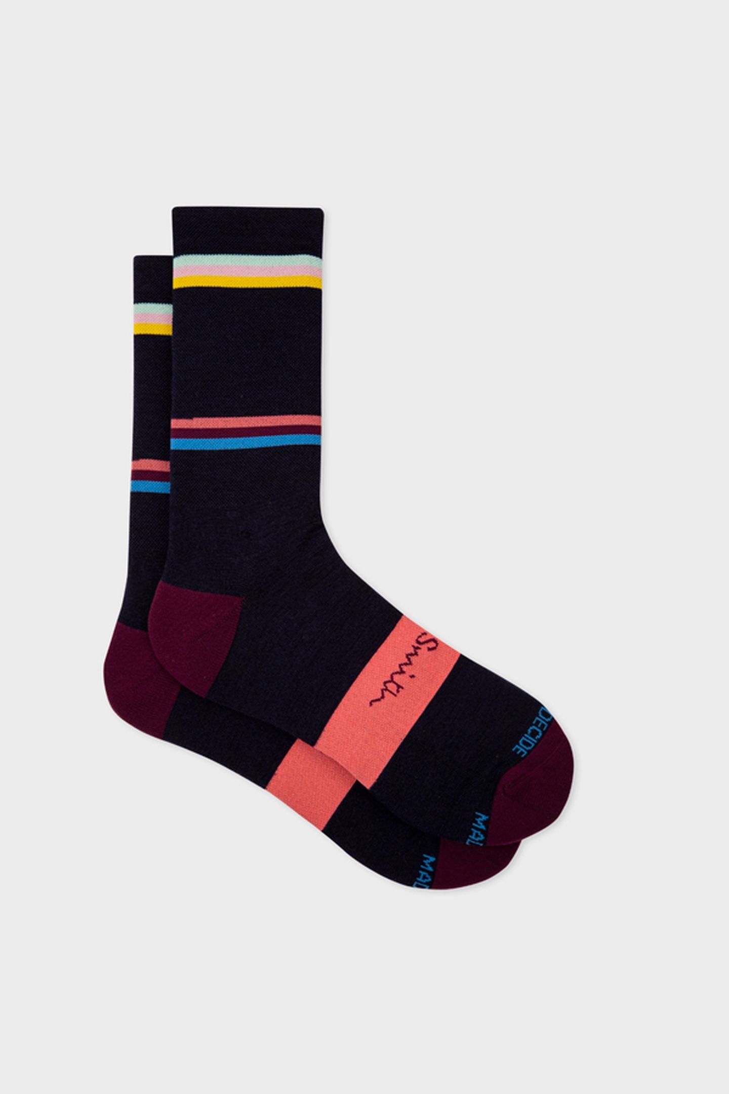 MEN SOCK CYCLE STRIPE NAVY 4