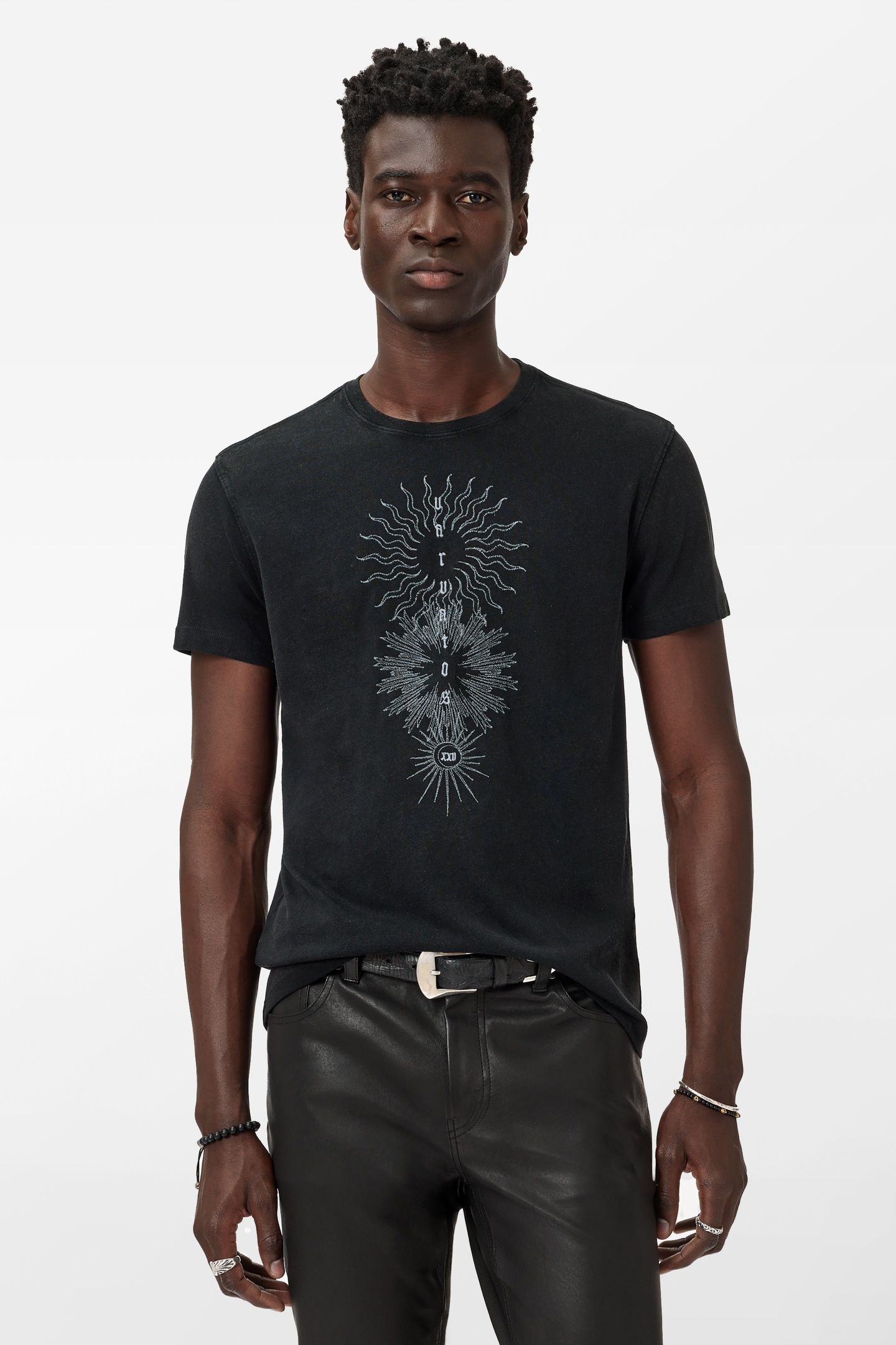 SS CREW TEE - VARVATOS RAYS BLACK 1