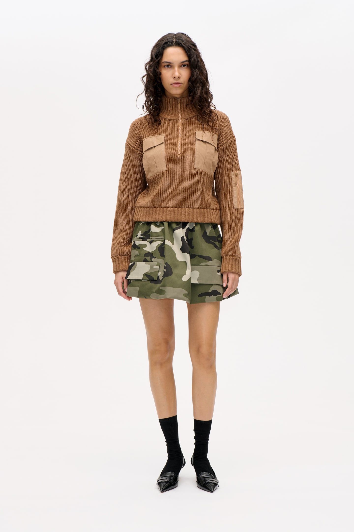 CLYDE SWEATER MOCHA CAMEL 1