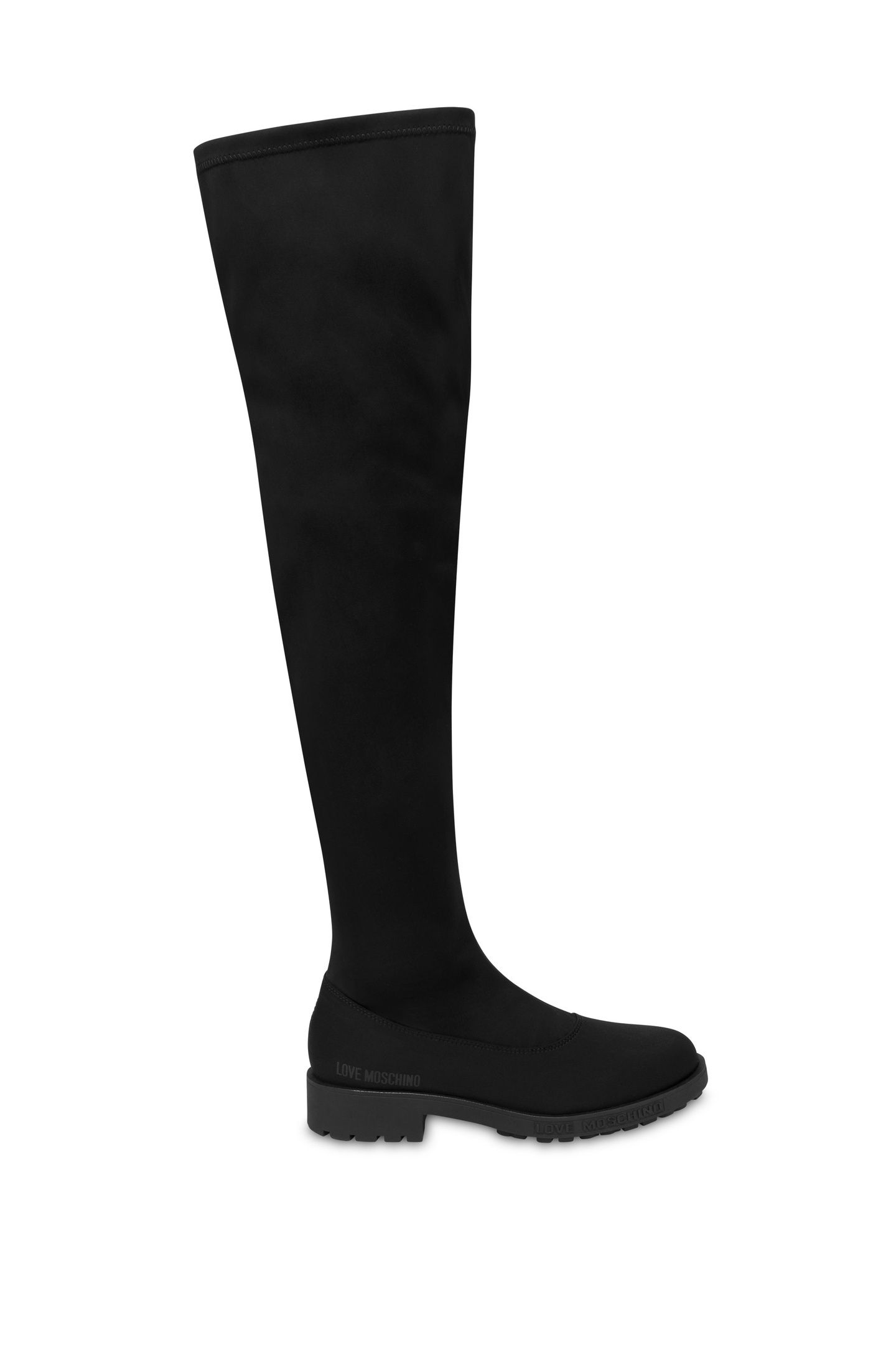OVER-THE-KNEE LYCRA BOOTS BLACK 1