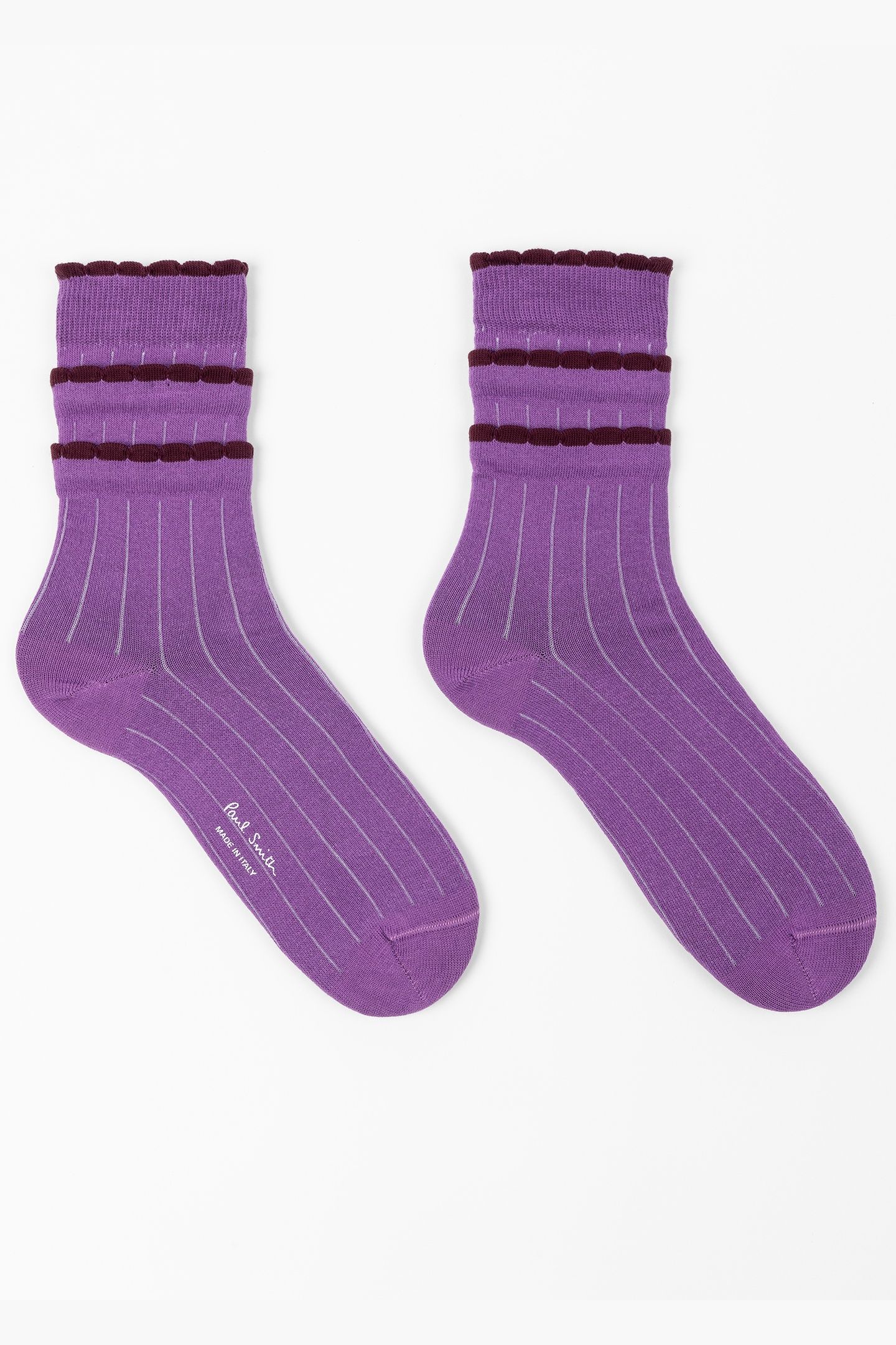 WOMEN SOCK GIGI RUFFLE DARK VIOLET 5