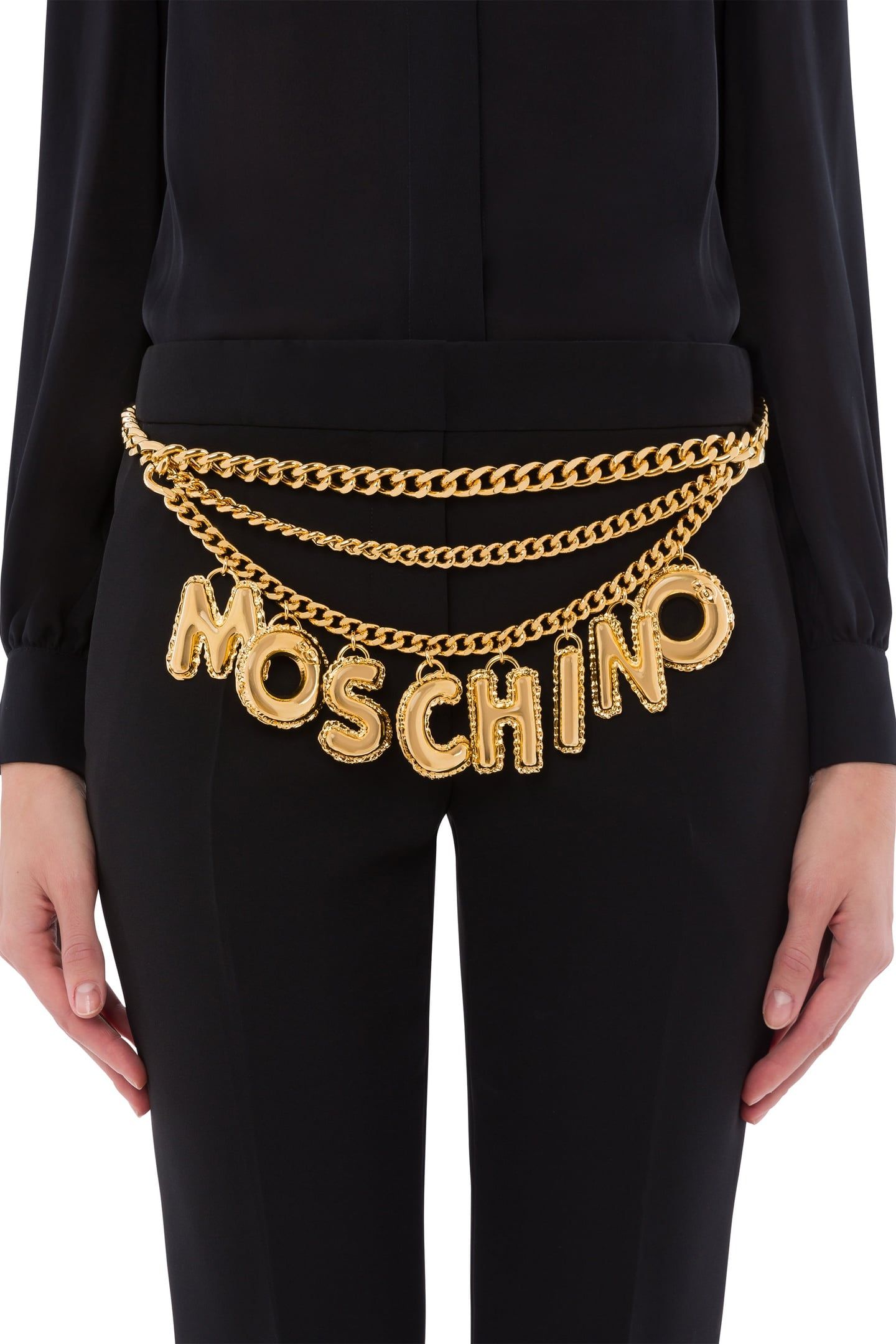 INFLATABLE LETTERING CHAIN BELT GOLD 1