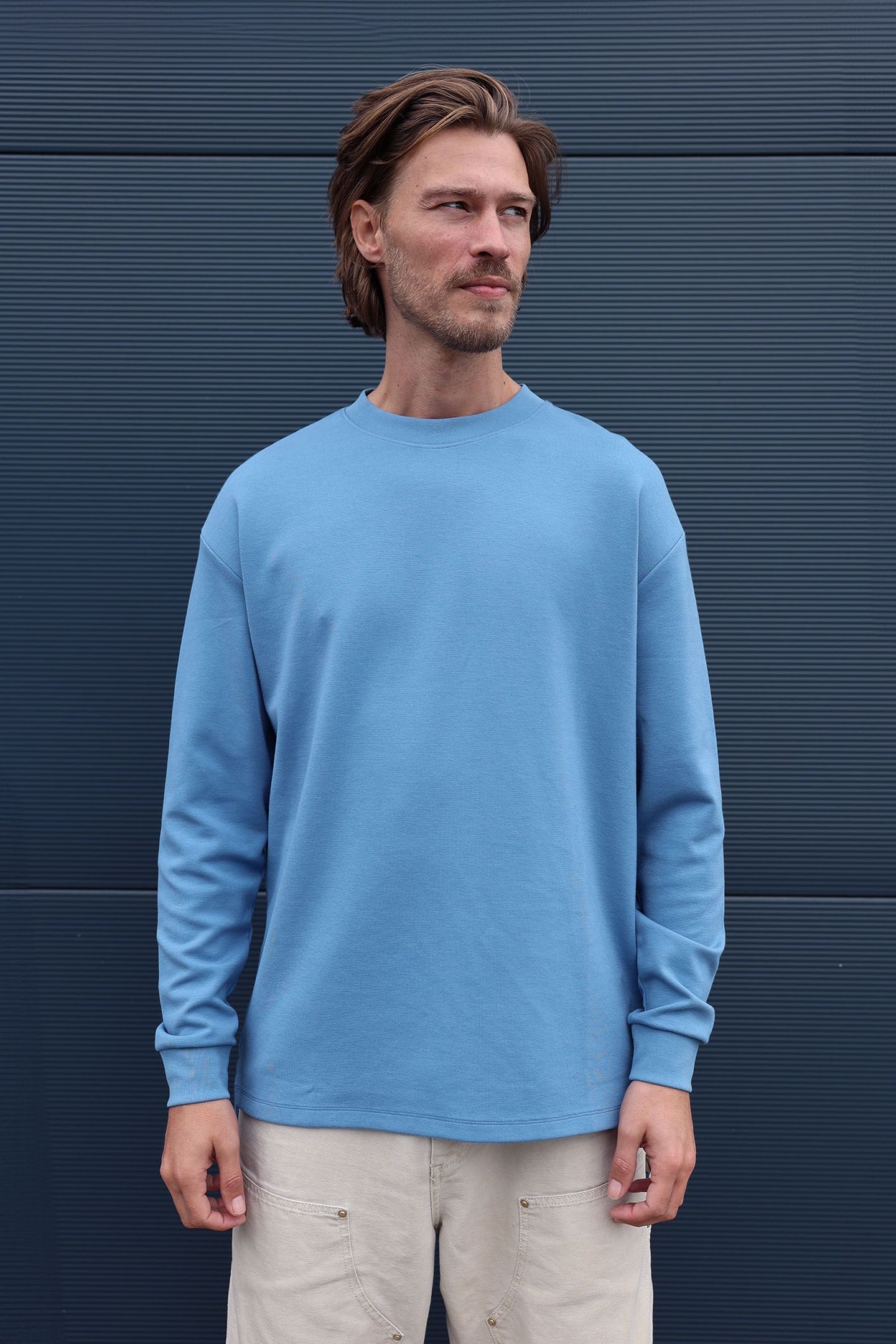 LONG SLEEVE LUXURY DRIP ICE BLUE 1
