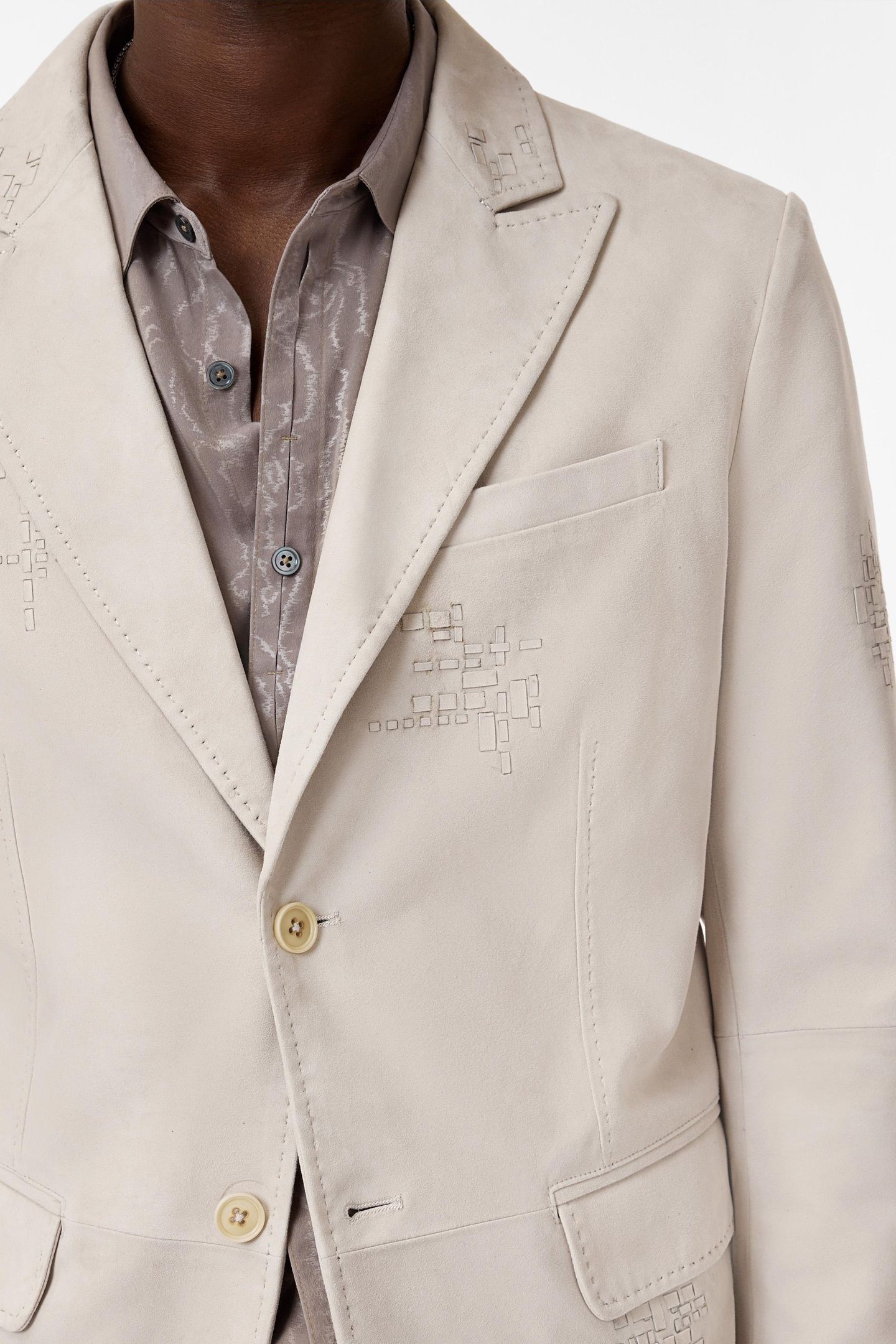 DUNMORE JACKET - JACKET WITH WESTERN PEA CLOVE DUST 3