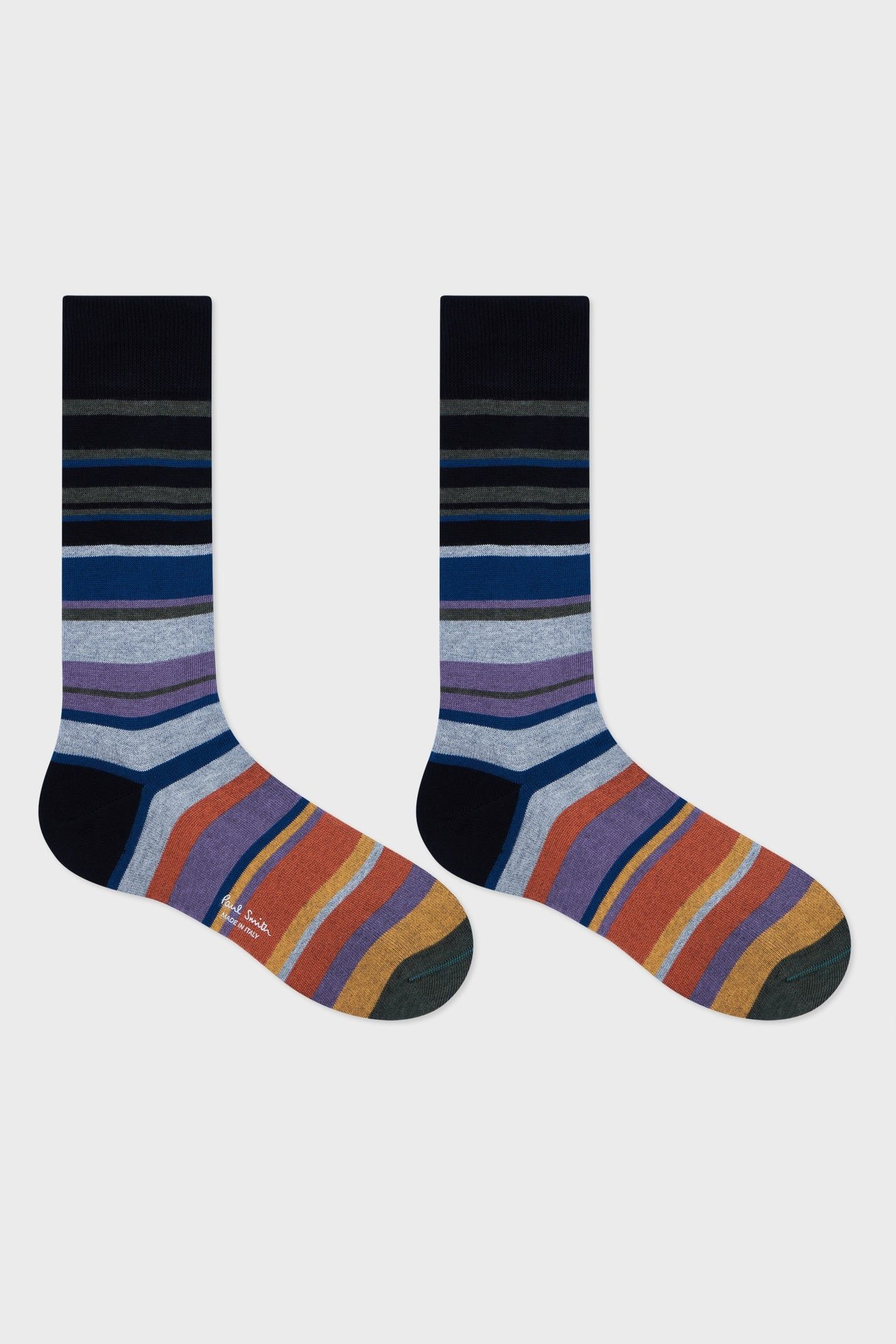 MEN SOCK GABE STRIPE AW24 BLACK 3