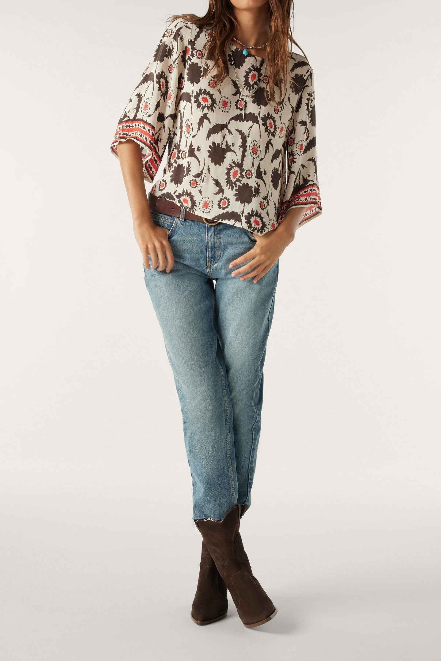 SHORT SLEEVES TOP ECRU 3