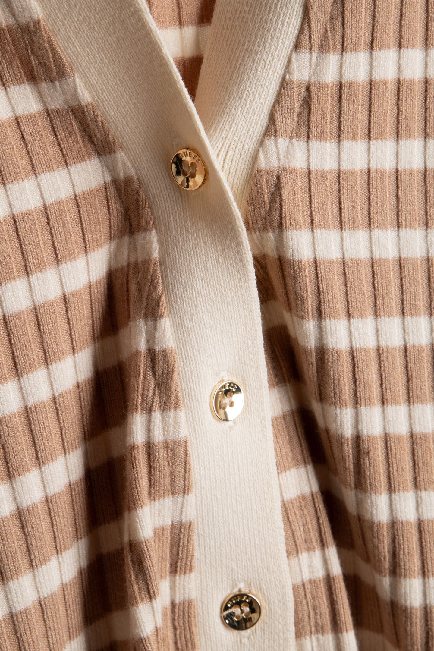 3/4 SL SERAFINO STRI BEIGE AND OFF WHITE 5