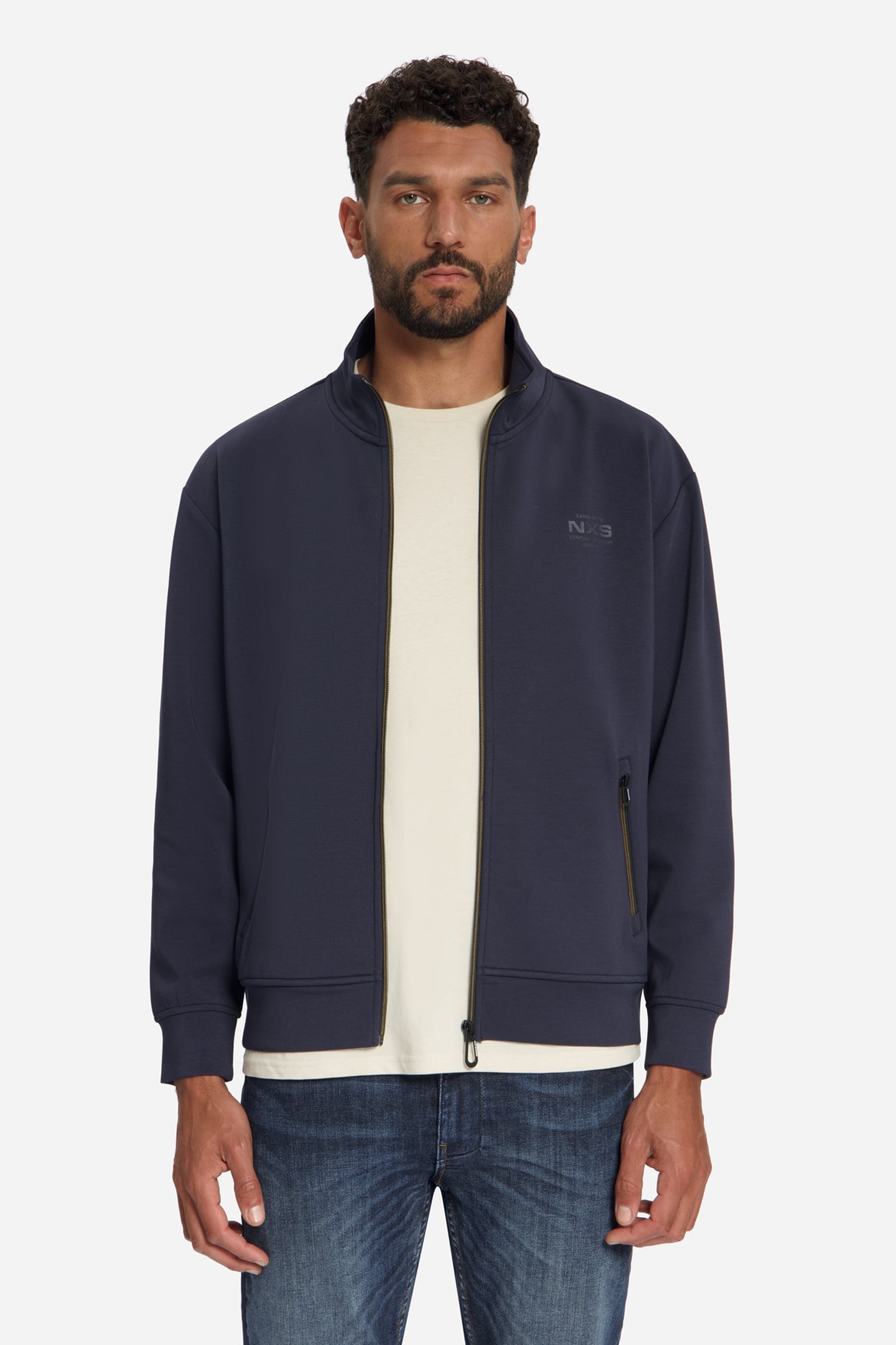 SWEATER FULL ZIP DARK NIGHT 3