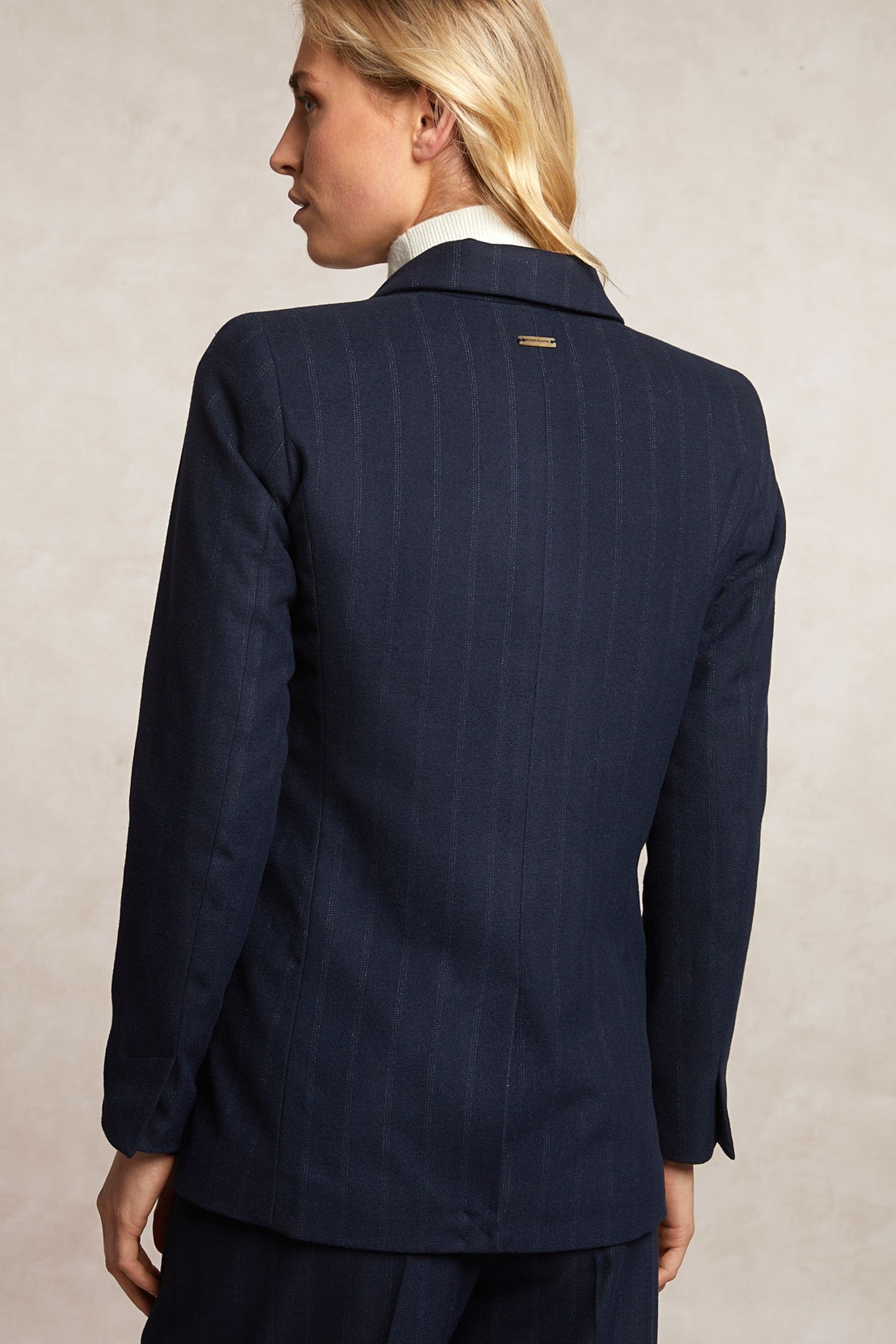 STRIPED BLAZER DOUBLE CLOSURE BLUE 2