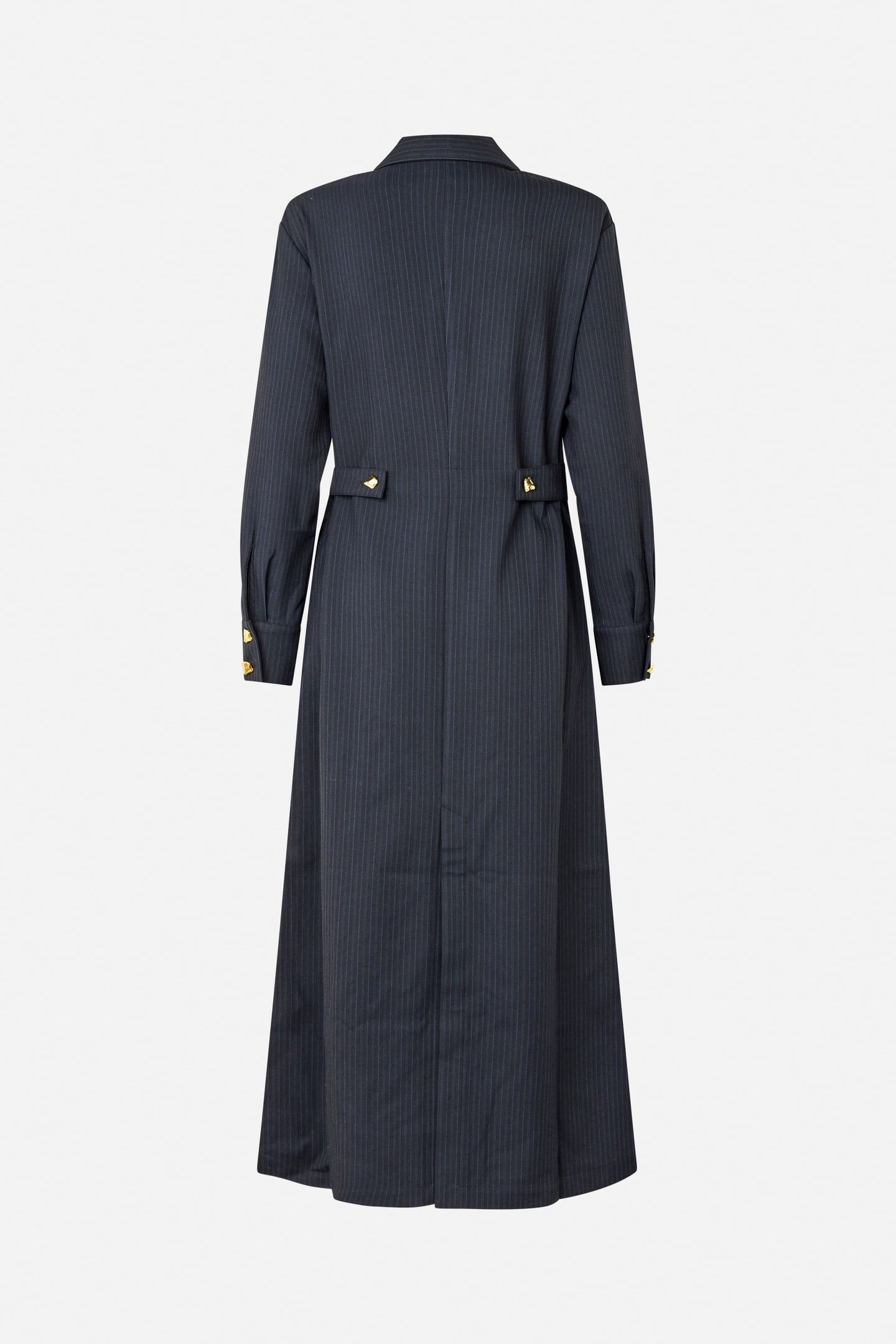 ANNELLA DRESS BLACKISH PINSTRIPE 4