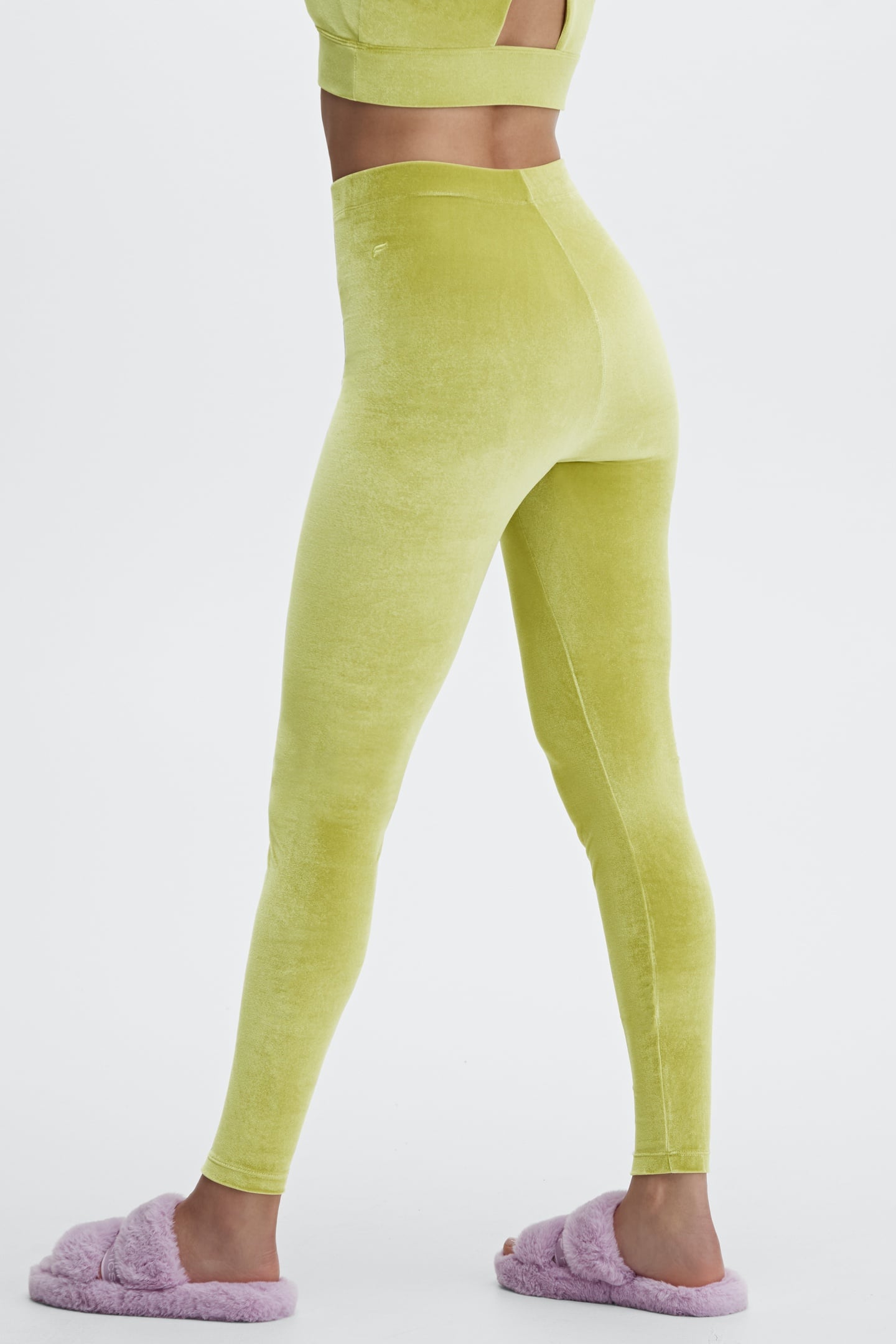 EMMA VELOUR LEGGING GOLDEN LEAF 2
