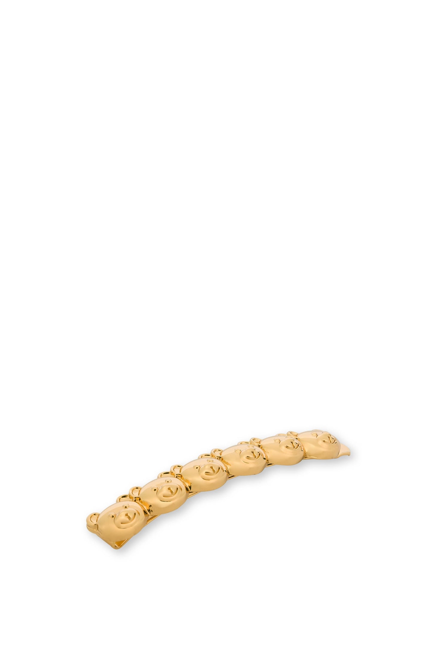 MOSCHINO TEDDY BEAR HAIR PIN GOLD 1