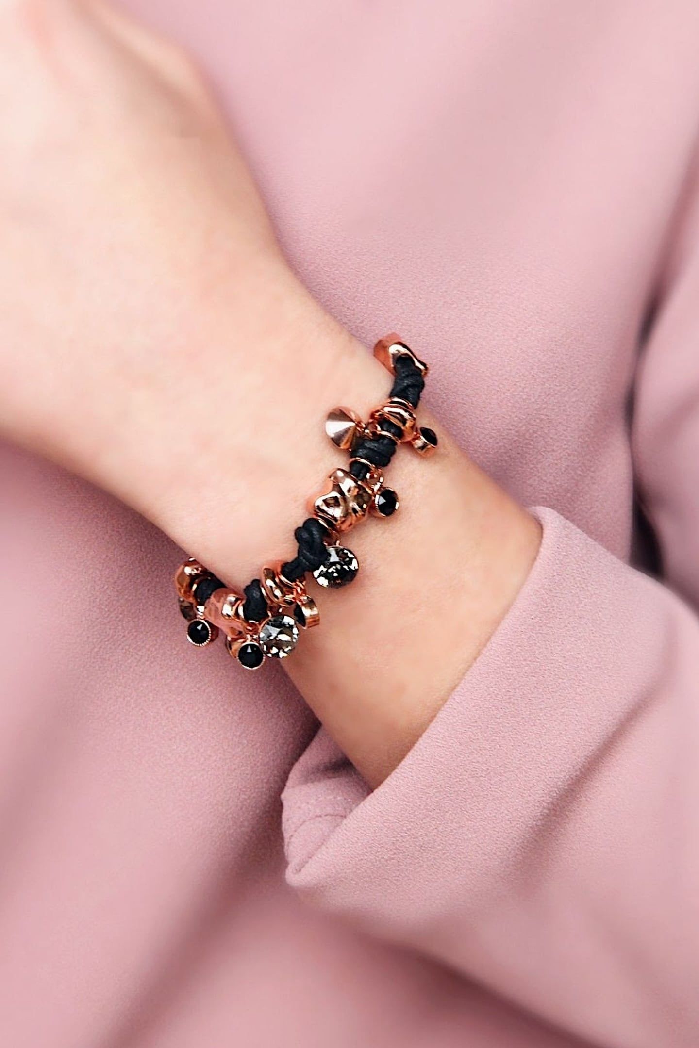 CLASSIC ROSE GOLD BRACELET GREY, ROSÉ GOLD 3
