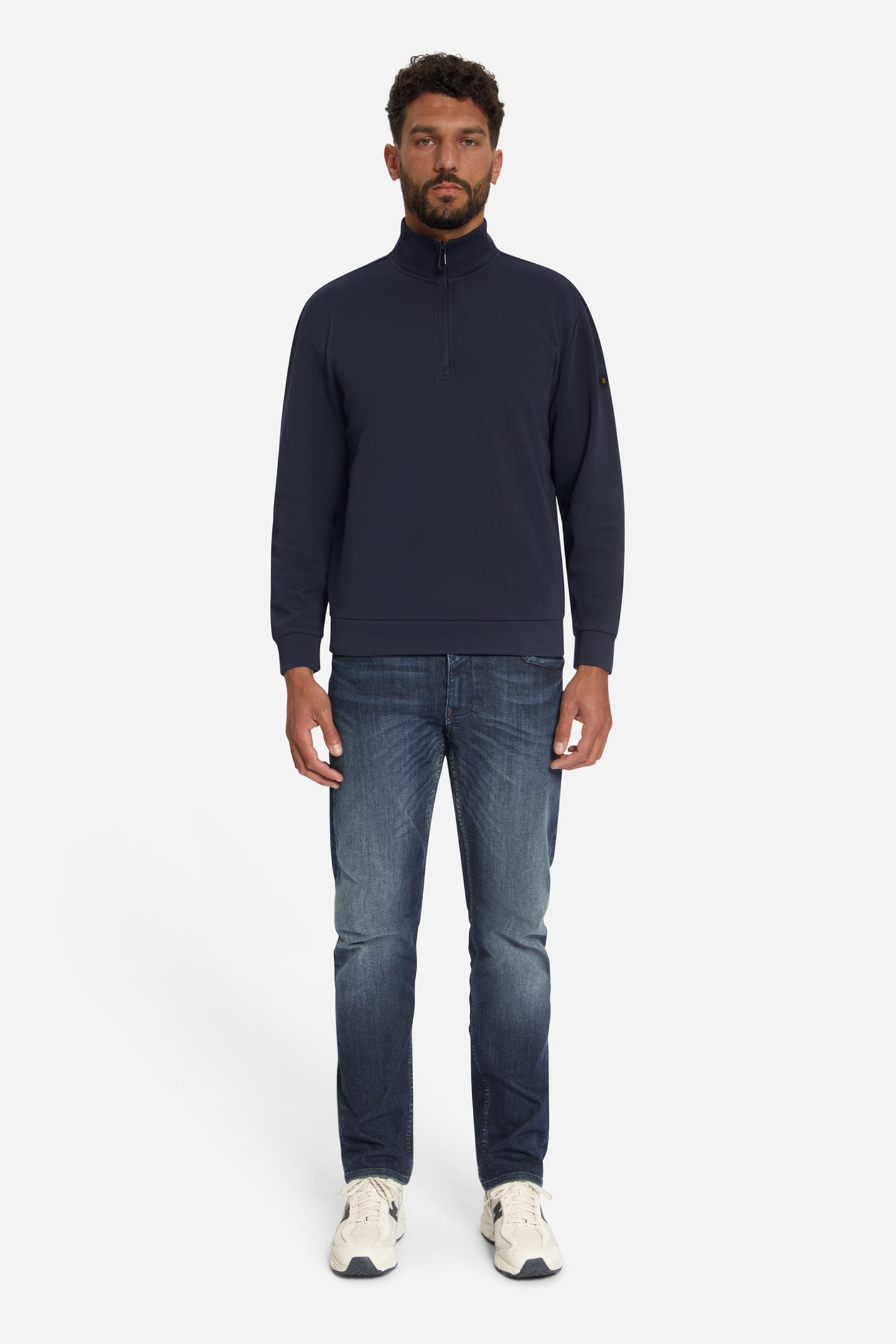 SWEATER HALF ZIP DARK NIGHT 1