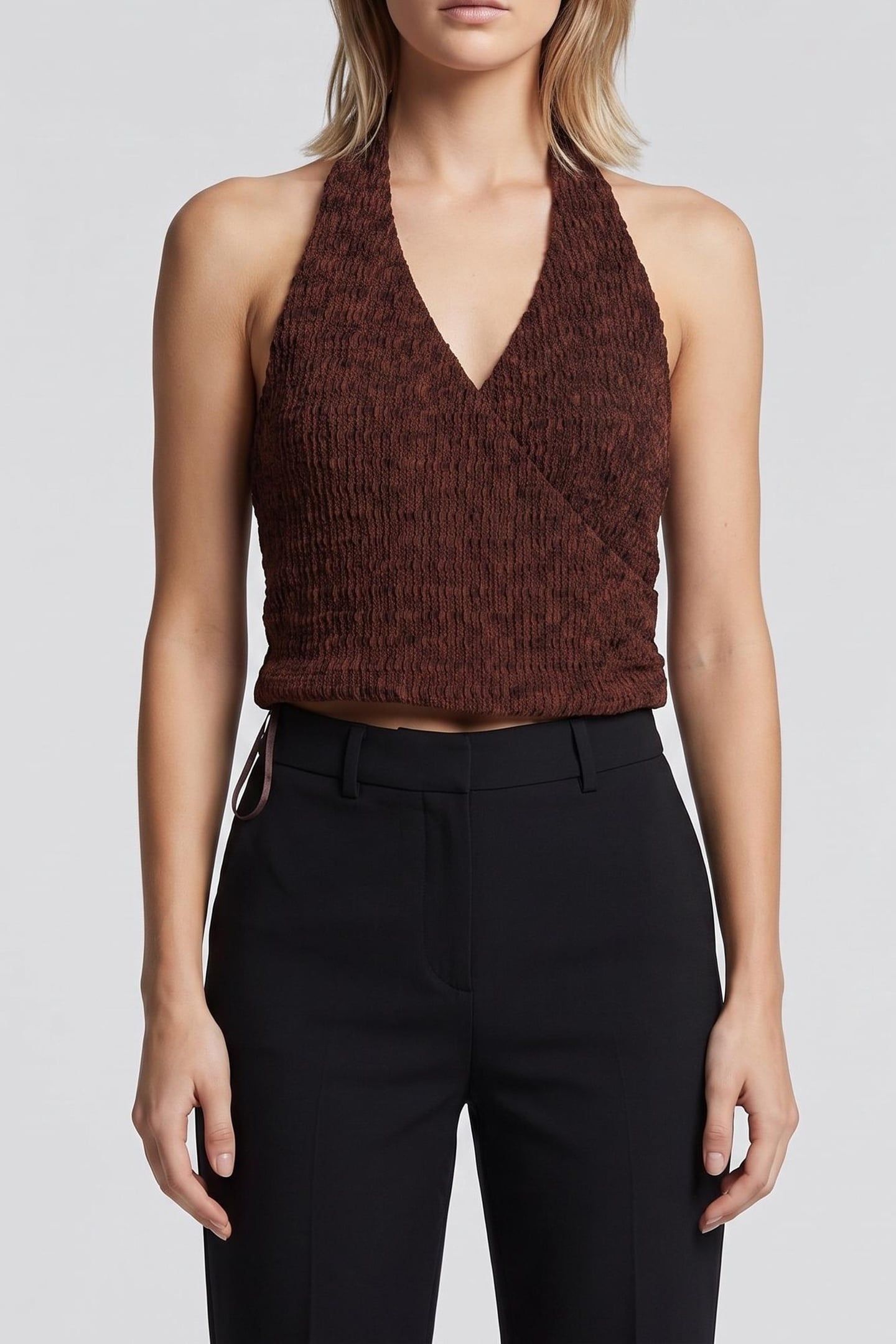 SL NALENY TOP ESPRESSO BROWN MULTI 1
