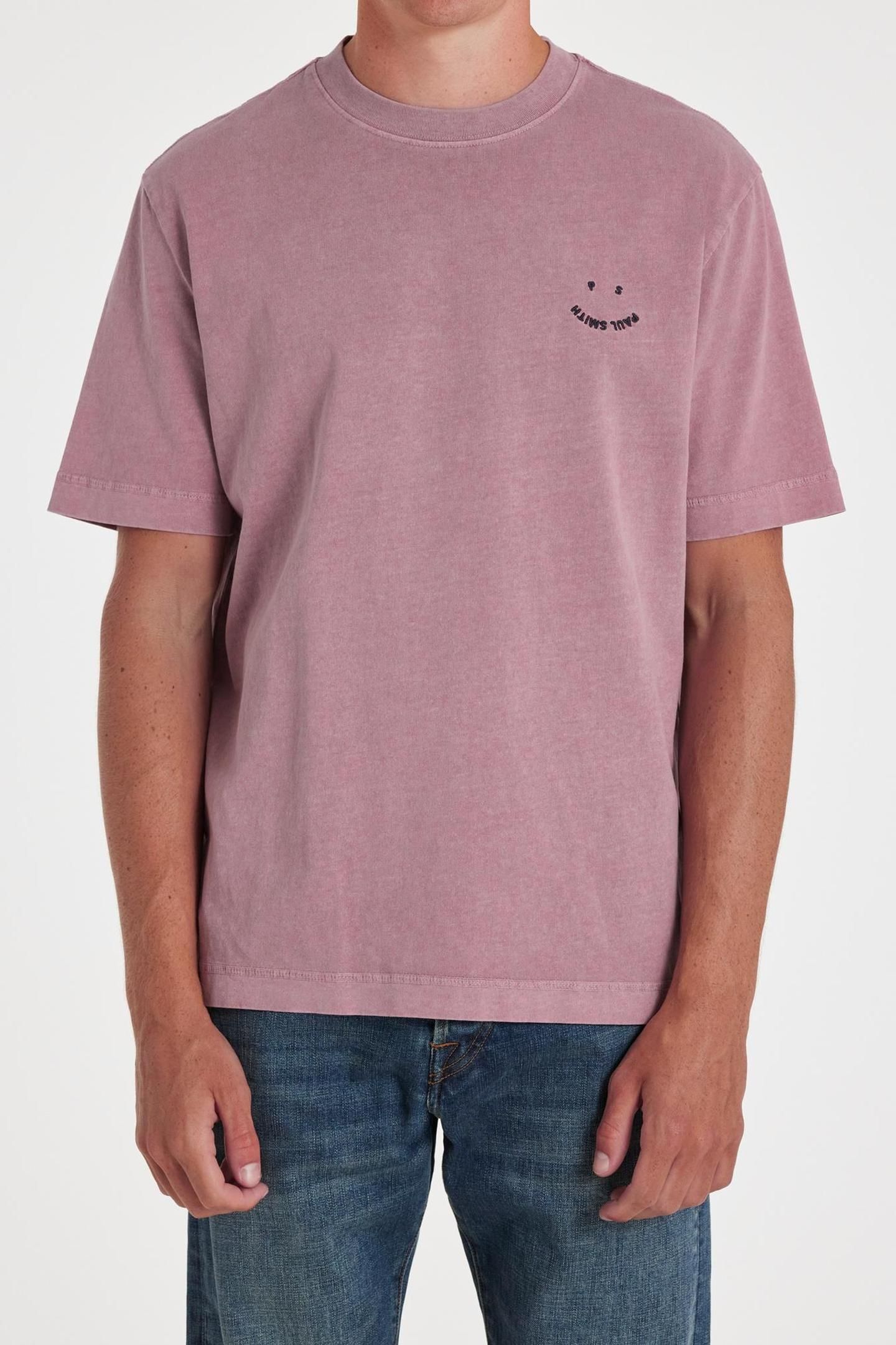 MENS SS TSHIRT PS HAPPY MAUVE 2