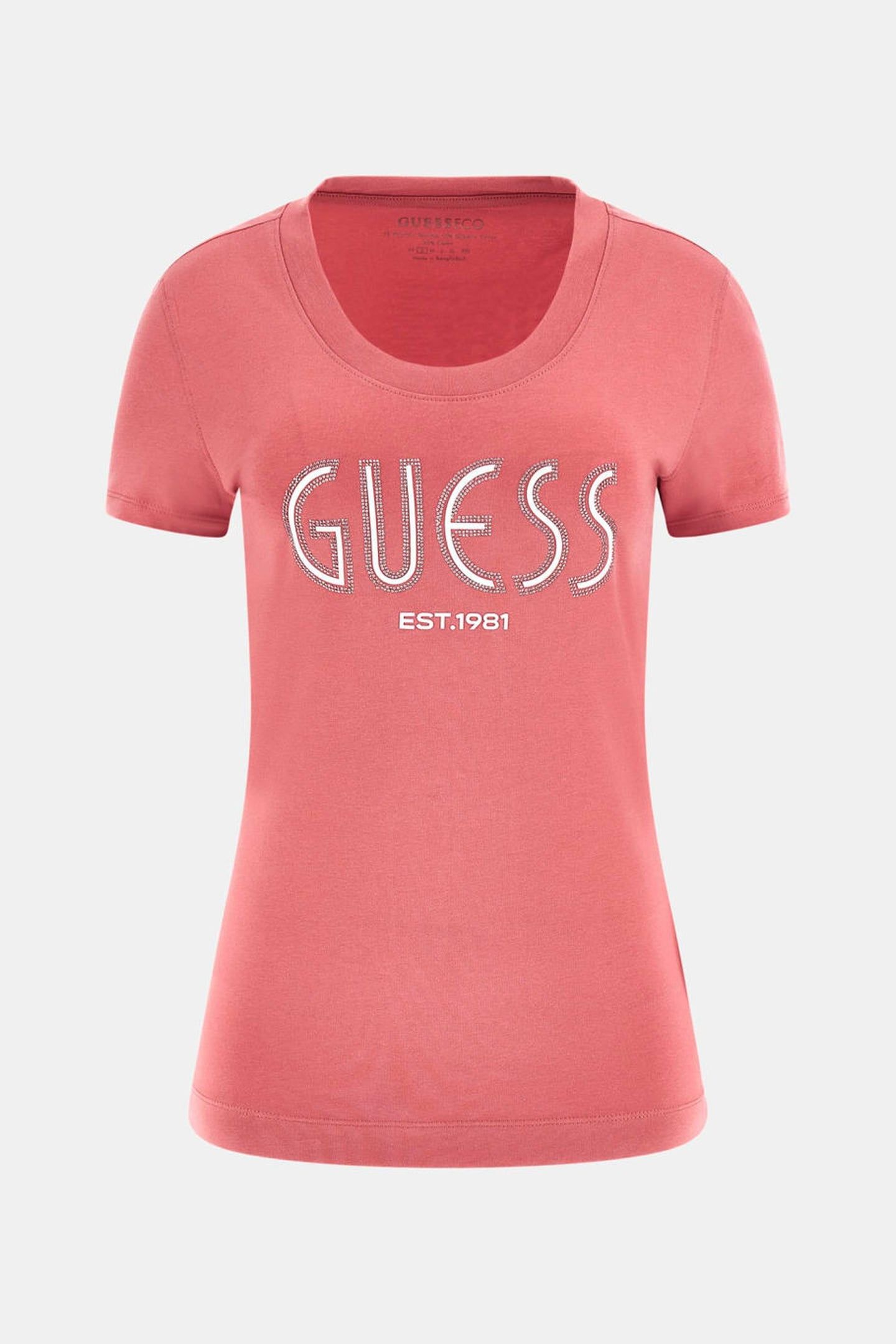 CN SS GUESS LOGO TEE REVIVAL ROSE 4