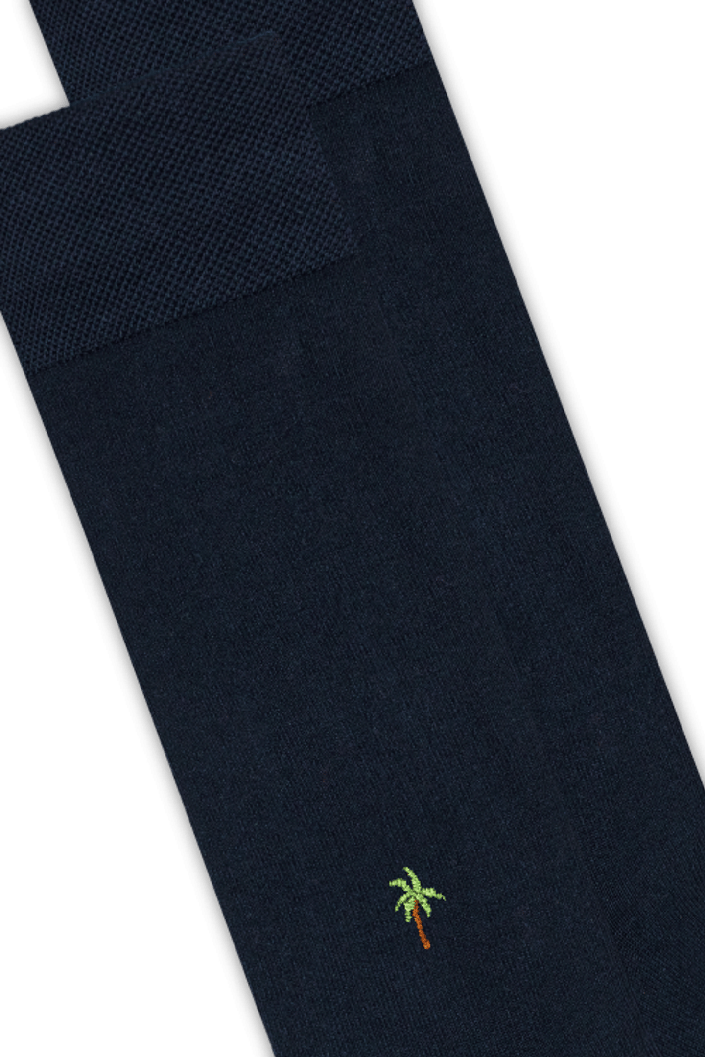 A-DAM 3-PACK DRESS SOCKS NAVY PALM TREE BLUE DARK NAVY 3