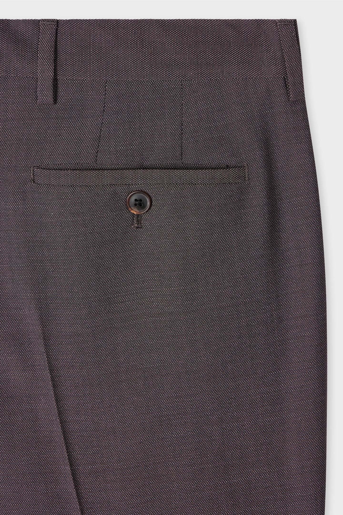 MENS TAILORED FIT 2 BUTTON SUIT CHOCOLATE 7
