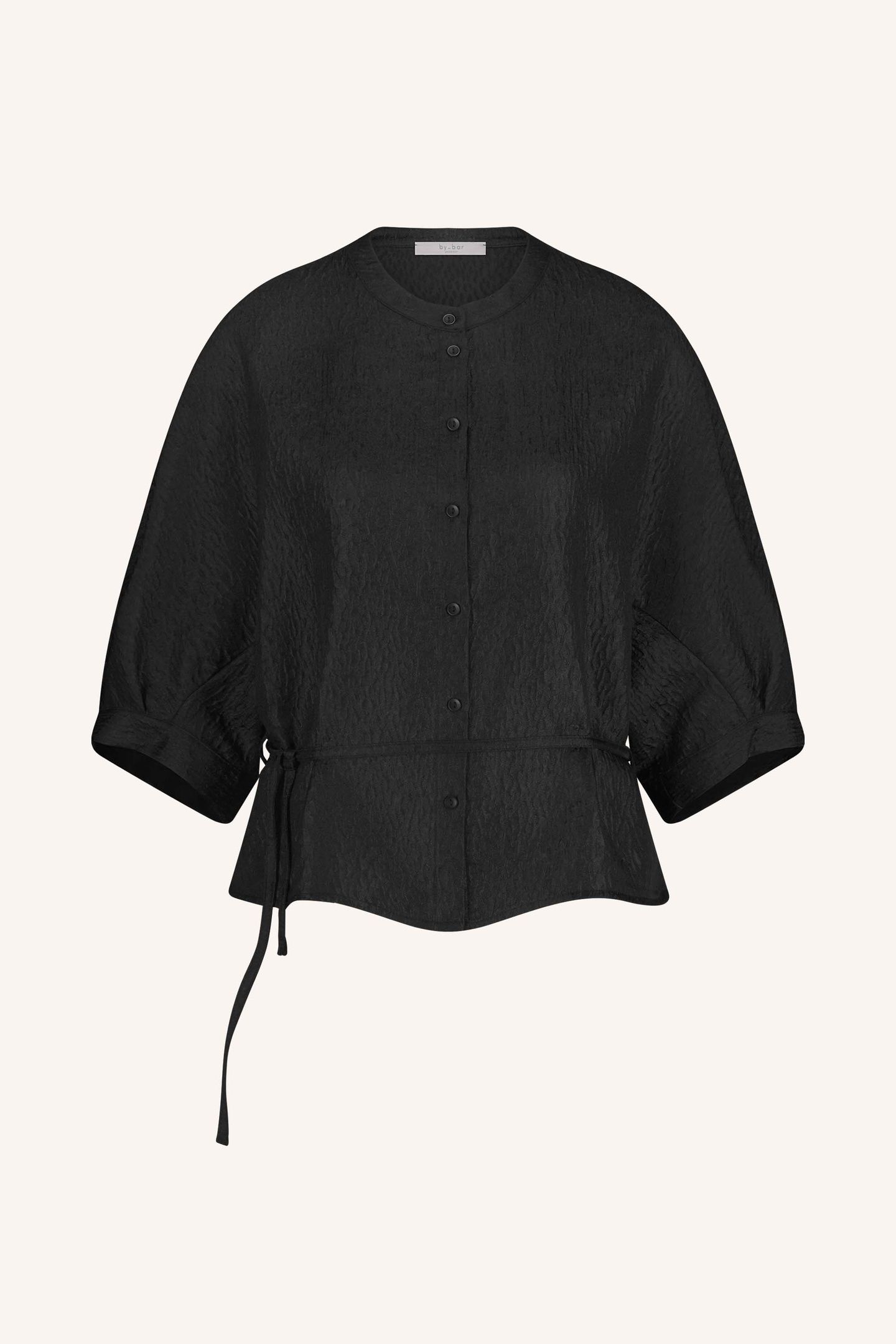 CHRISTI BUBBLE BLOUSE BLACK 6