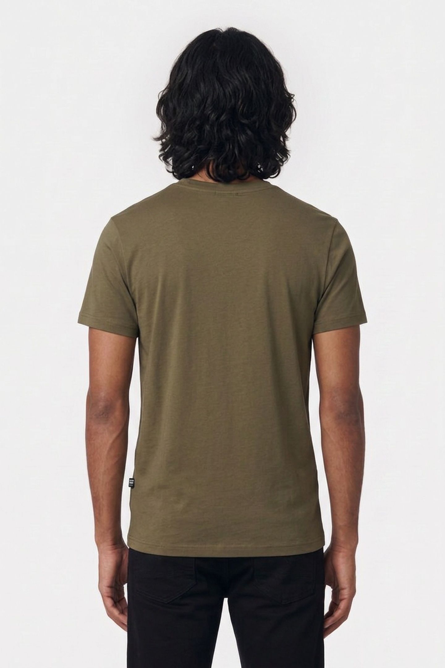 LOGO SLIM T-SHIRT SHADOW OLIVE 2