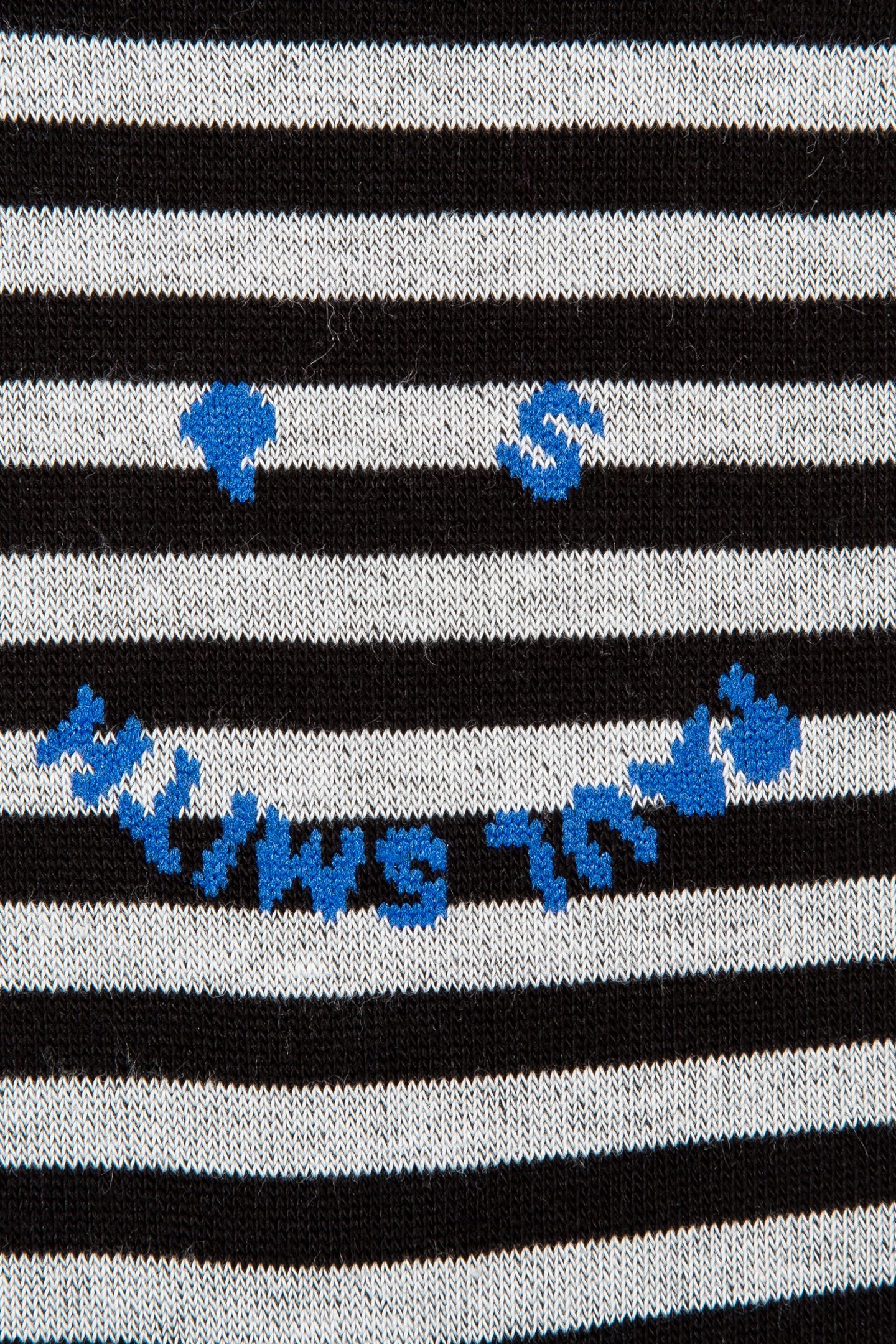 MEN SOCK HAPPY STRIPE BLACK 6