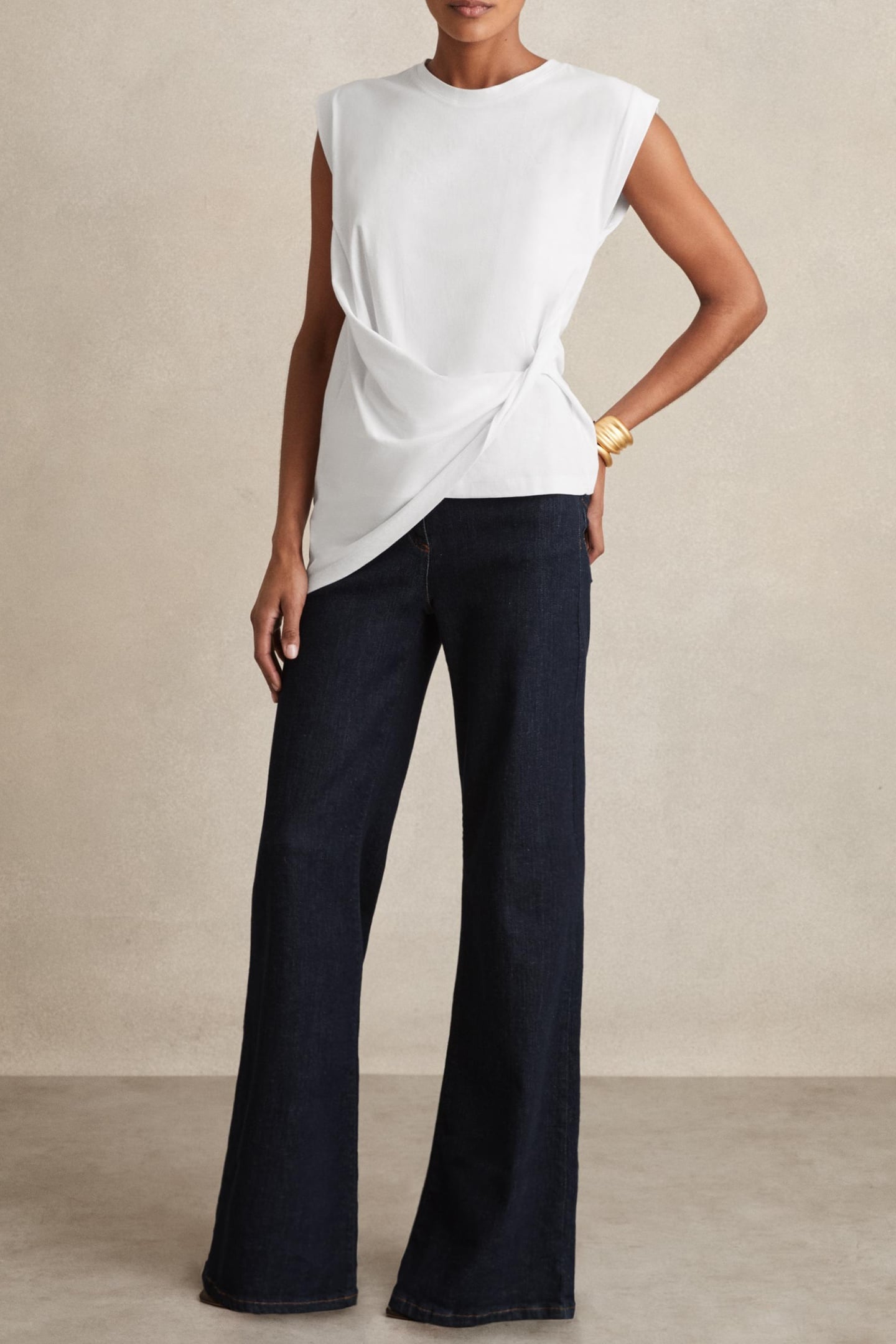 DRAPE T-SHIRT WHITE 1