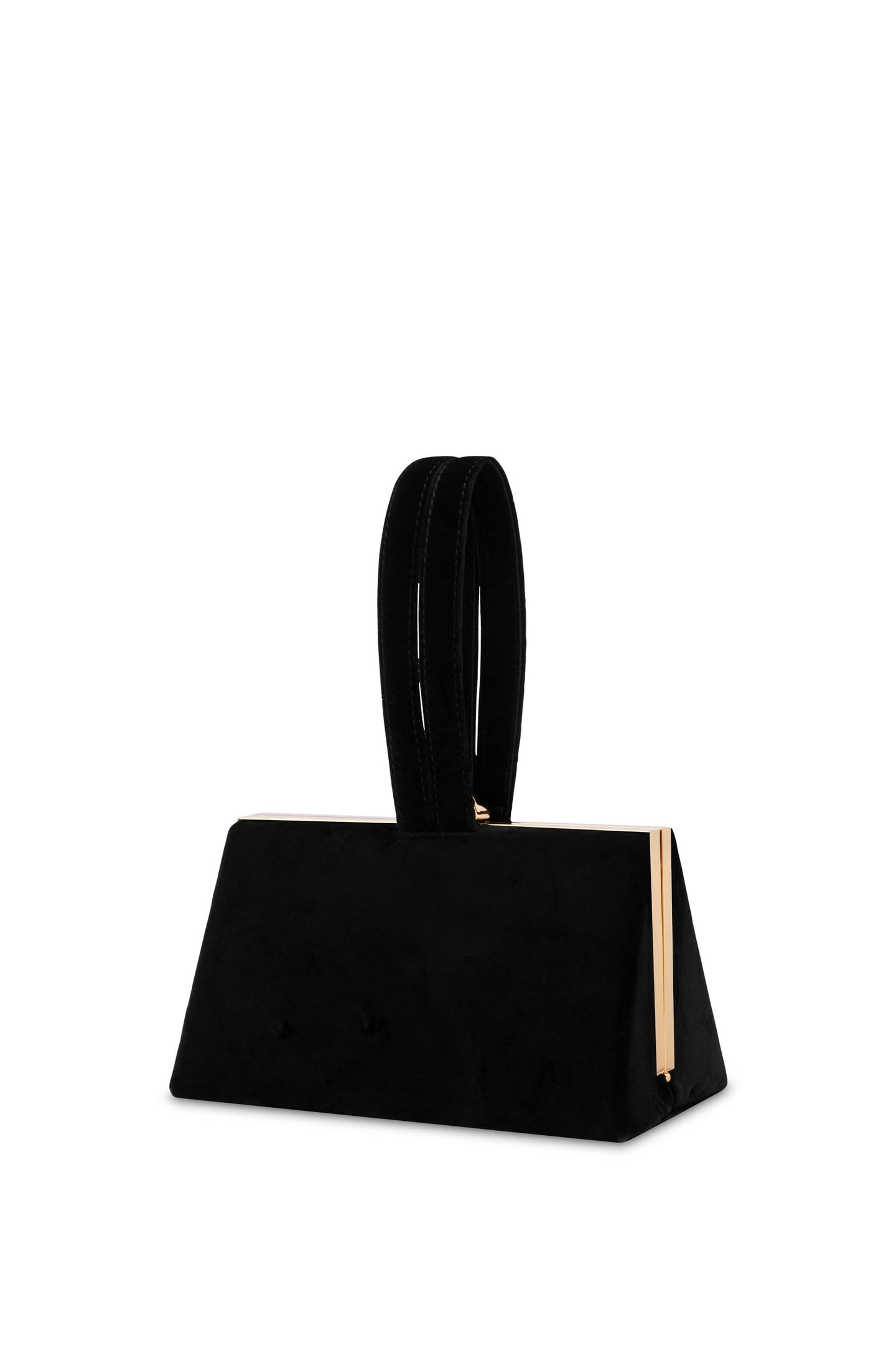 GILT WITHOUT GUILT VELVET HANDBAG BLACK 2