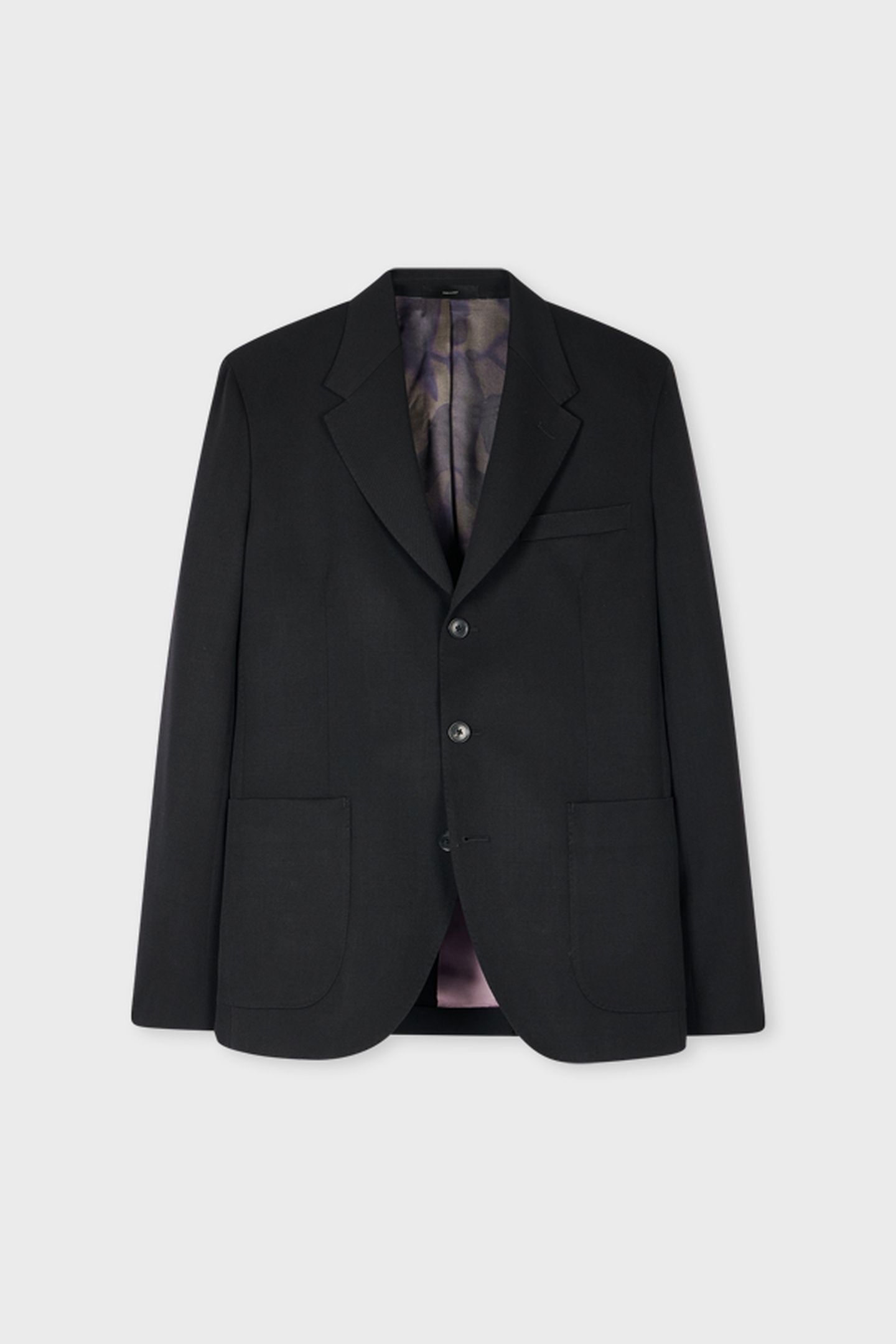 MENS 3 BUTTON JACKET BLACK 1