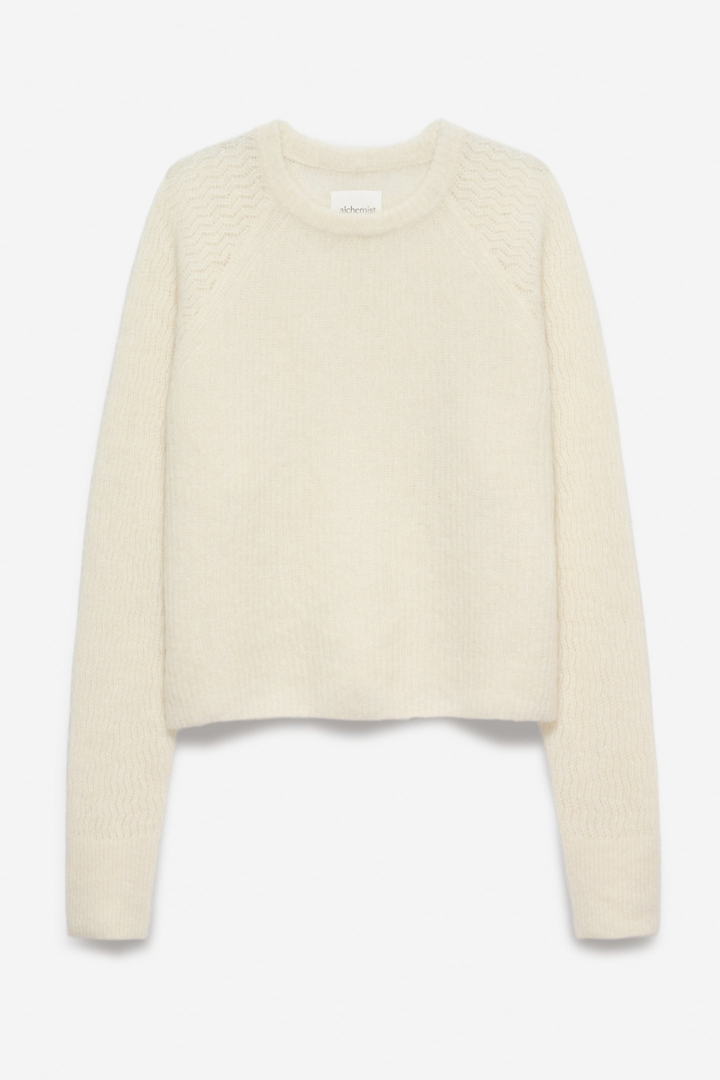 SESAME PULLOVER WOOL WHITE 4