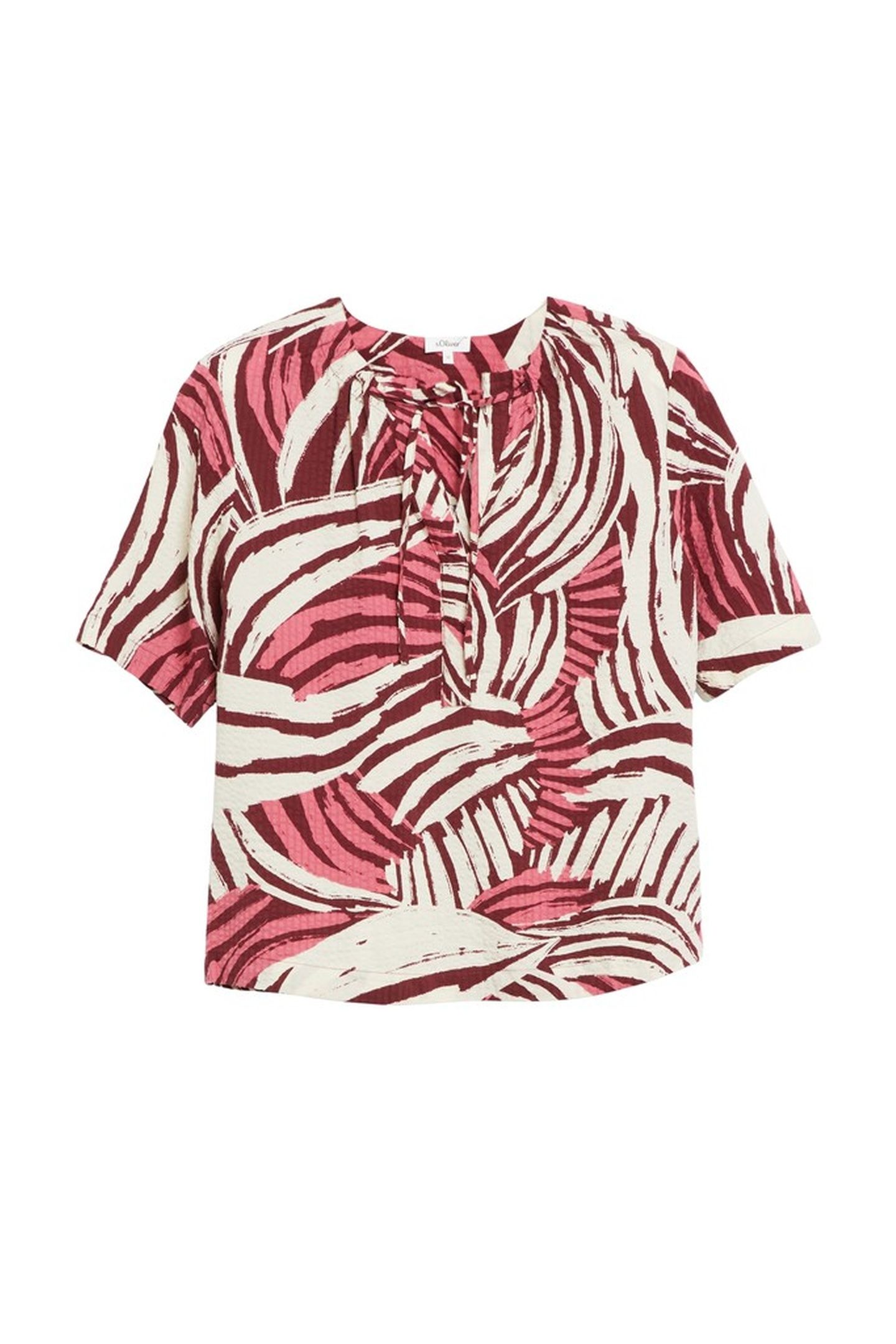 S.OLIVER BLOUSES PINK BURGUNDY 4