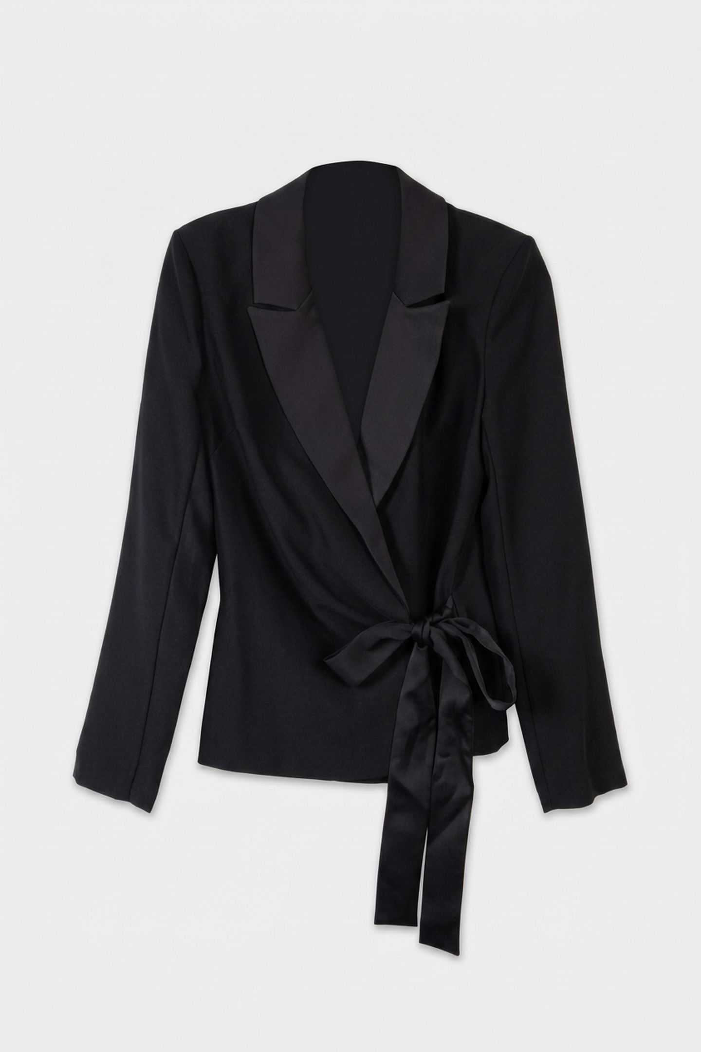 VITTORIA WRAP BLAZER JET BLACK A996 3