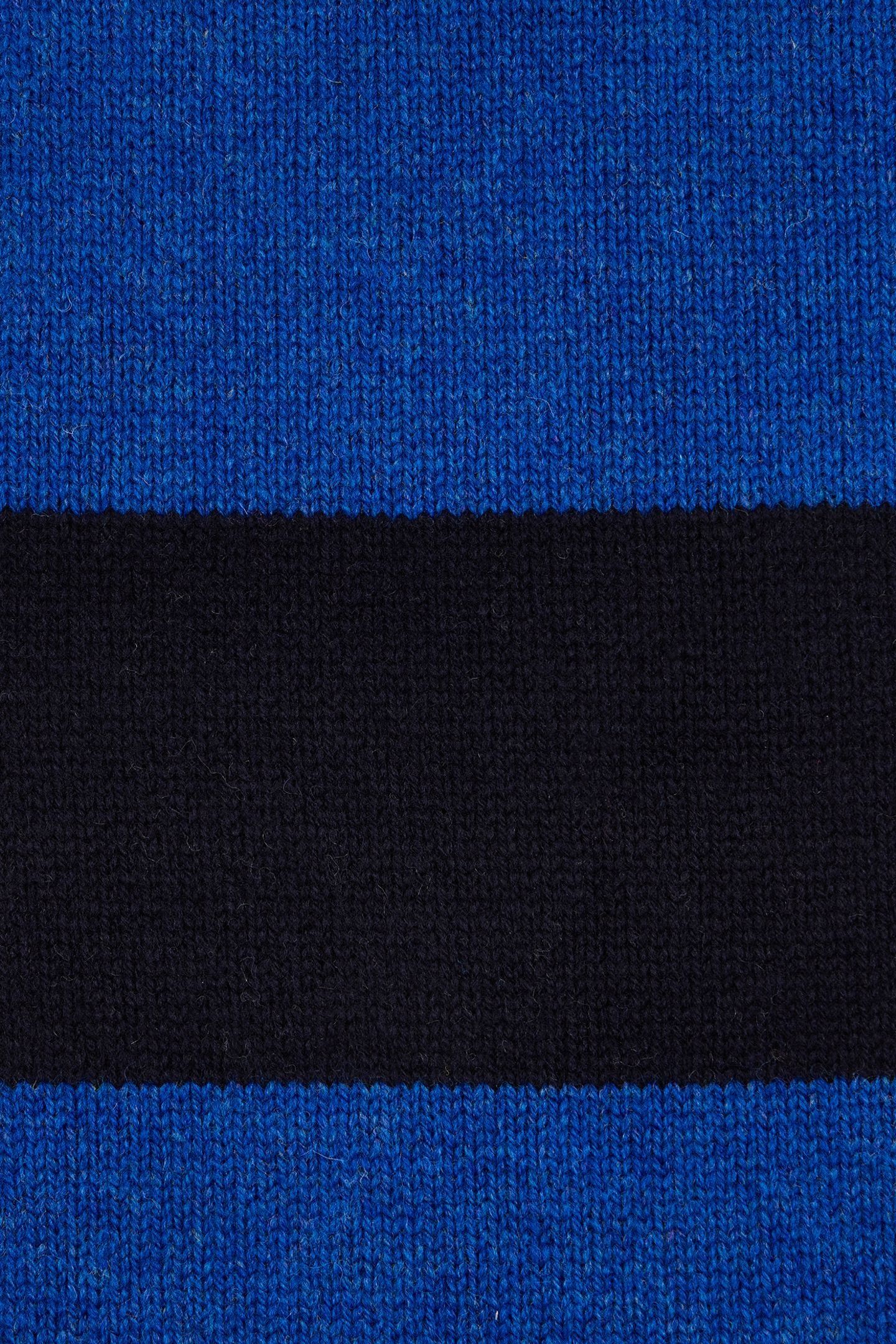 MEN SCARF SIG BLOCK STRPE NAVY 7
