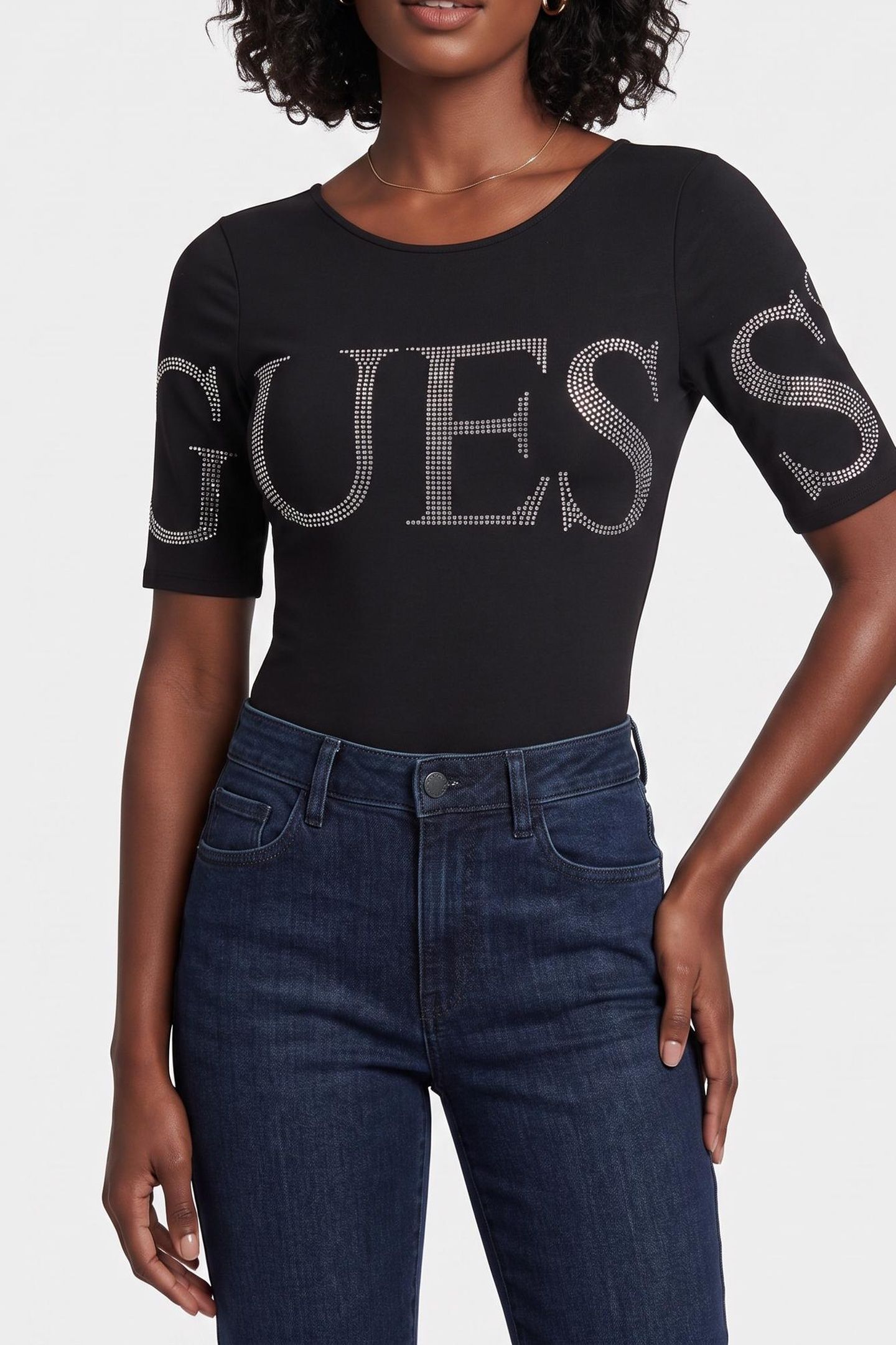 LOWBACK GUESS BLING JET BLACK A996 1