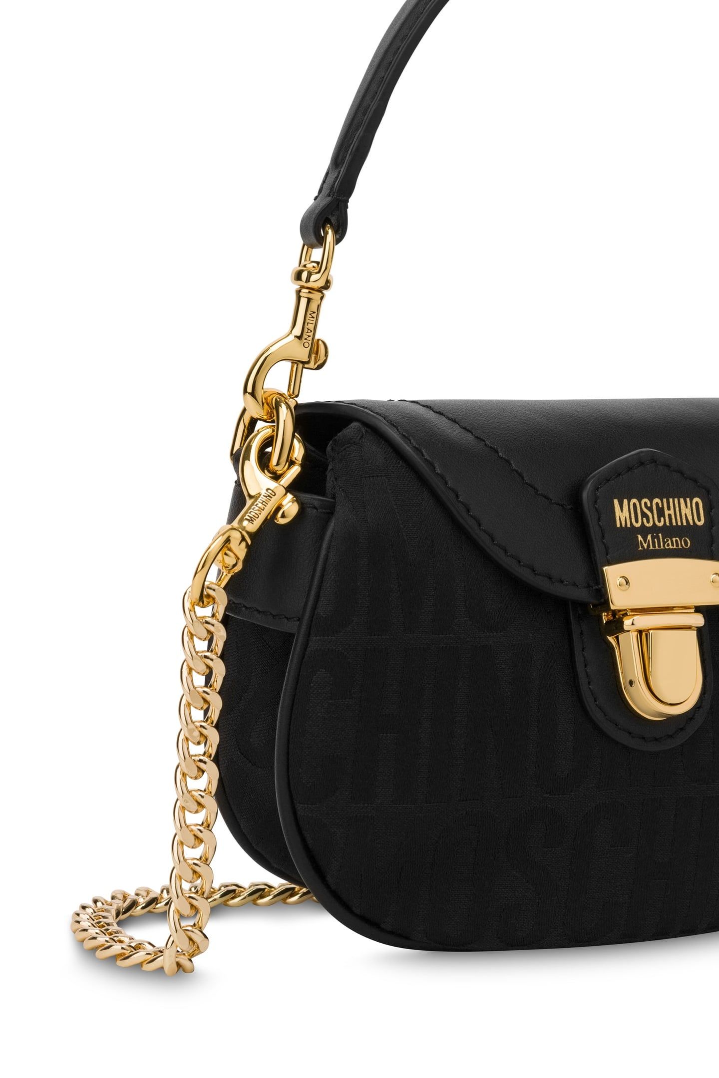 SMALL ALLOVER LOGO HANDBAG BLACK 4