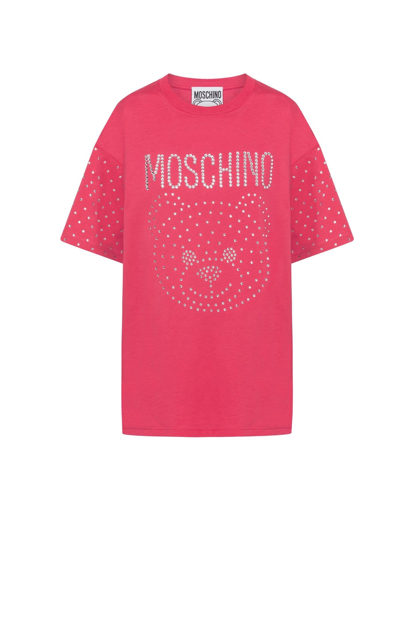 CRYSTAL TEDDY ORGANIC JERSEY T-SHIRT PINK 3