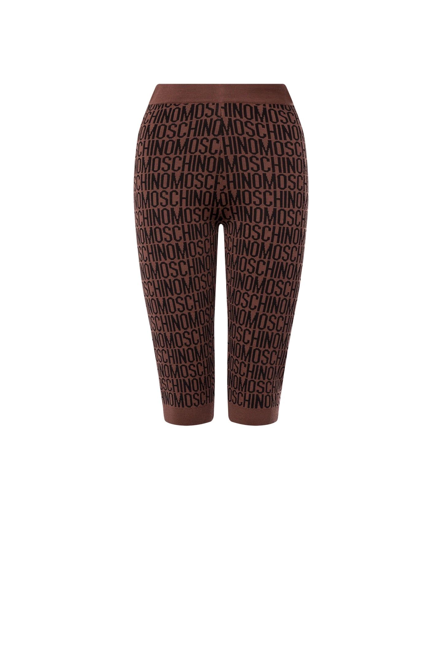 ALLOVER LOGO WOOL LEGGINGS BROWN 3