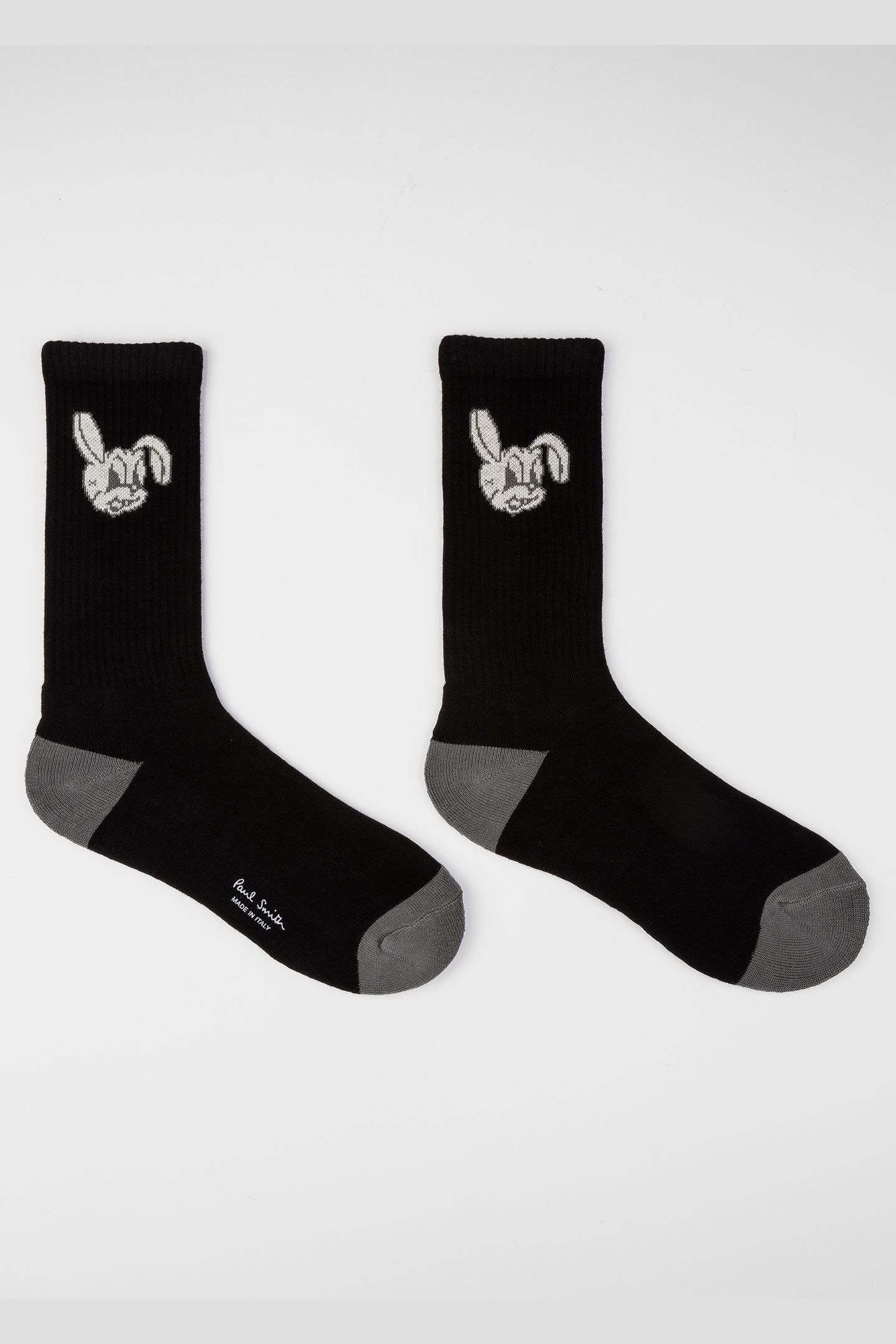 MEN SOCK PS BIG BUNNY BLACK 5