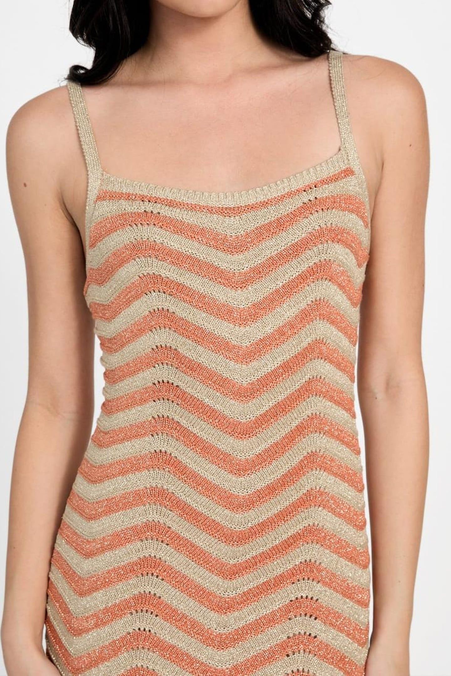 SL VERA CHEVRON LACE NATURAL/ORANGE BRUSH 8